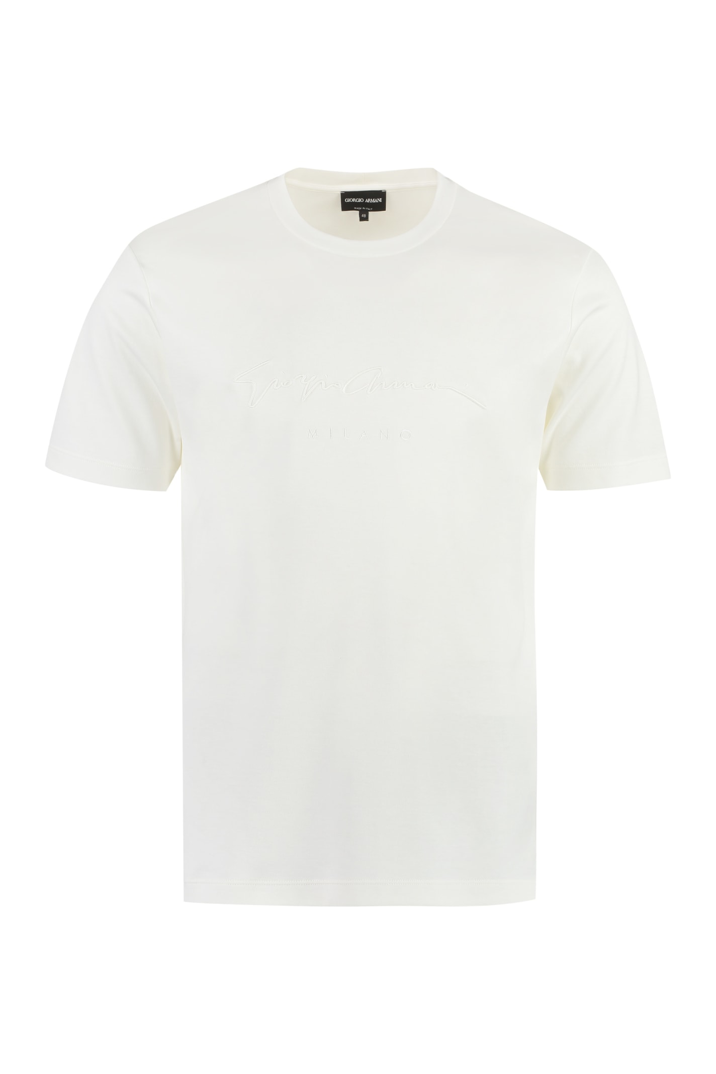 Logo Embroidery Cotton T-shirt