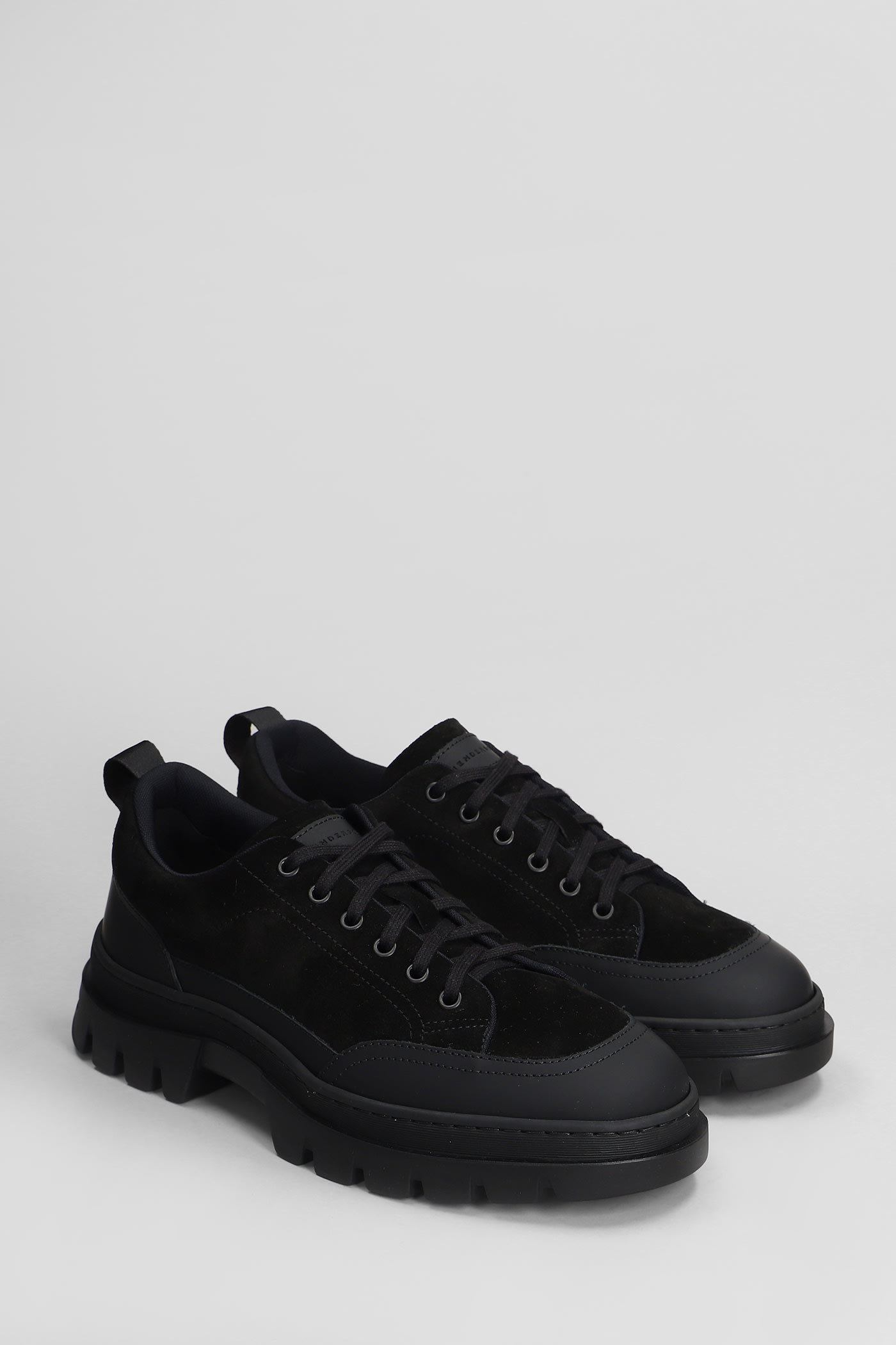 Shop Henderson Baracco Sneakers In Black Suede