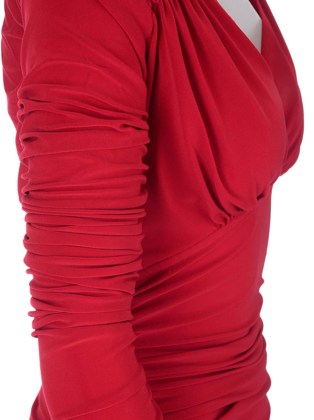 Shop Norma Kamali Tara Dress In Red