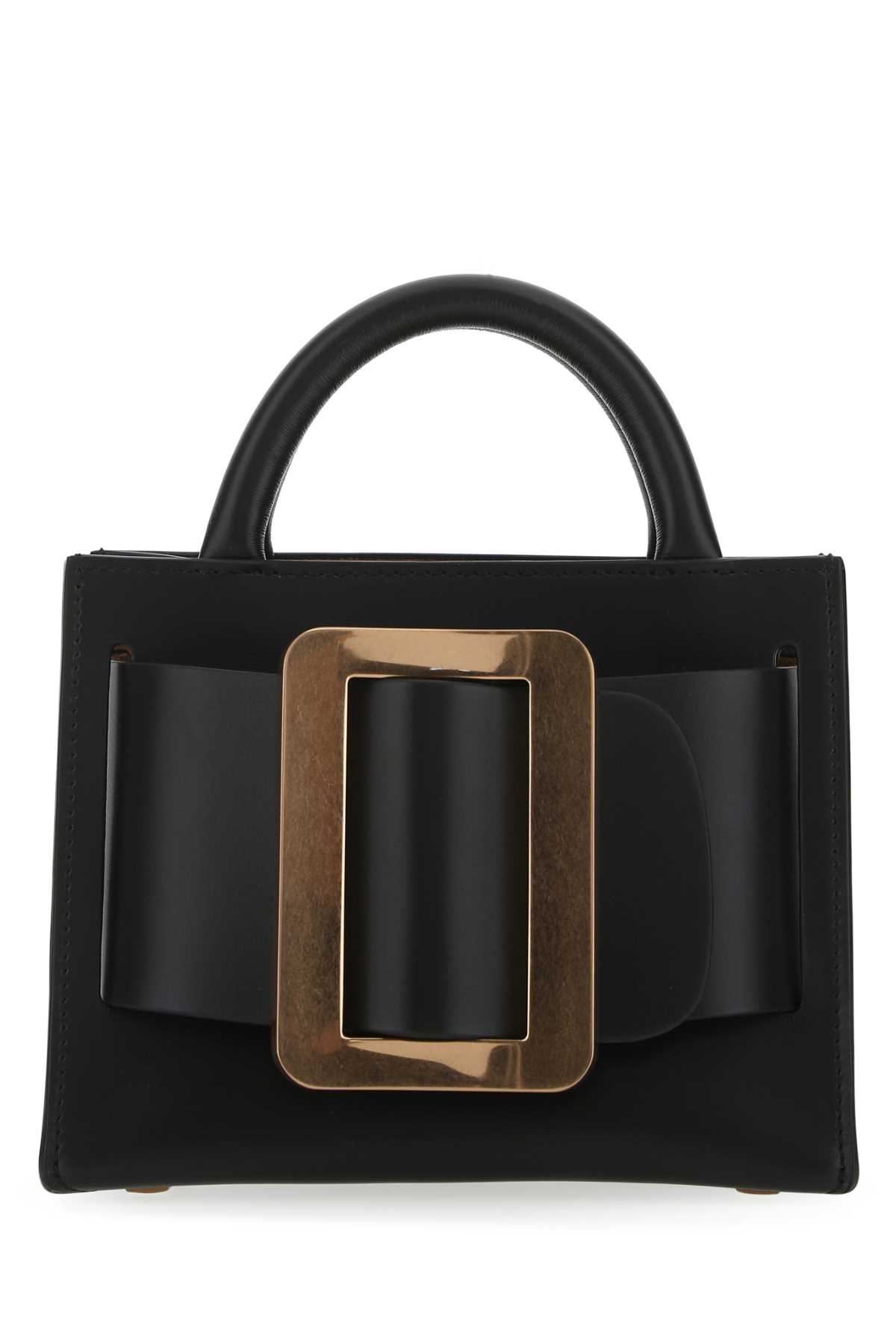 Black Leather Bobby 18 Handbag