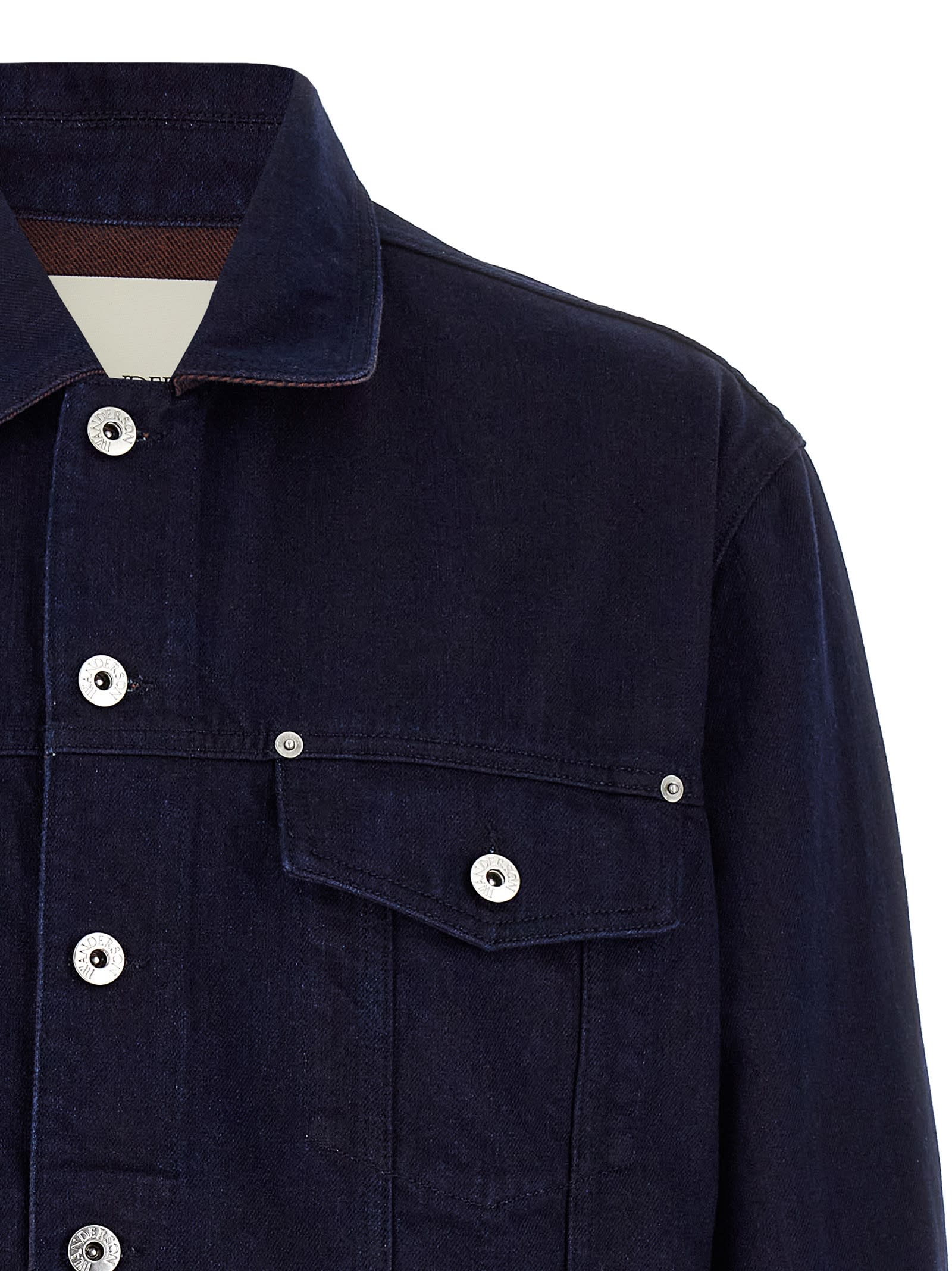 Jw Anderson Turn Up Cuff Jacket In Blue