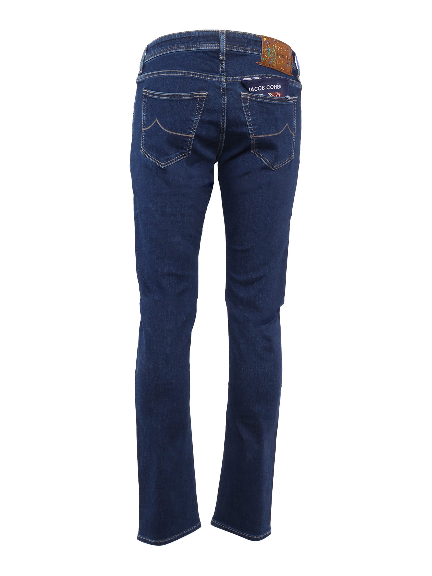 Shop Jacob Cohen 5 Pockets Denim Pants In Multicolor