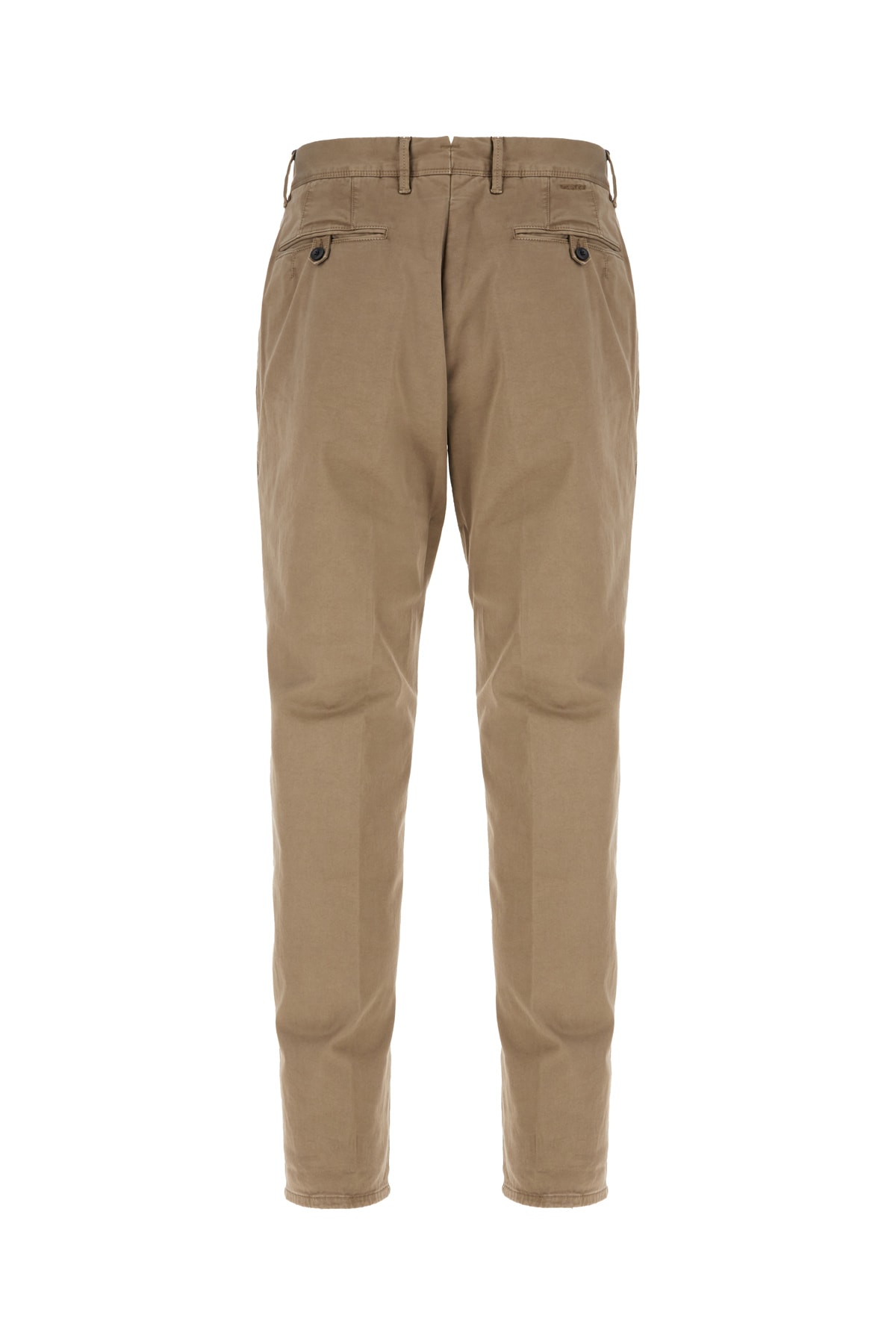 Incotex Stretch Cotton Pants Pleated Front In Brown