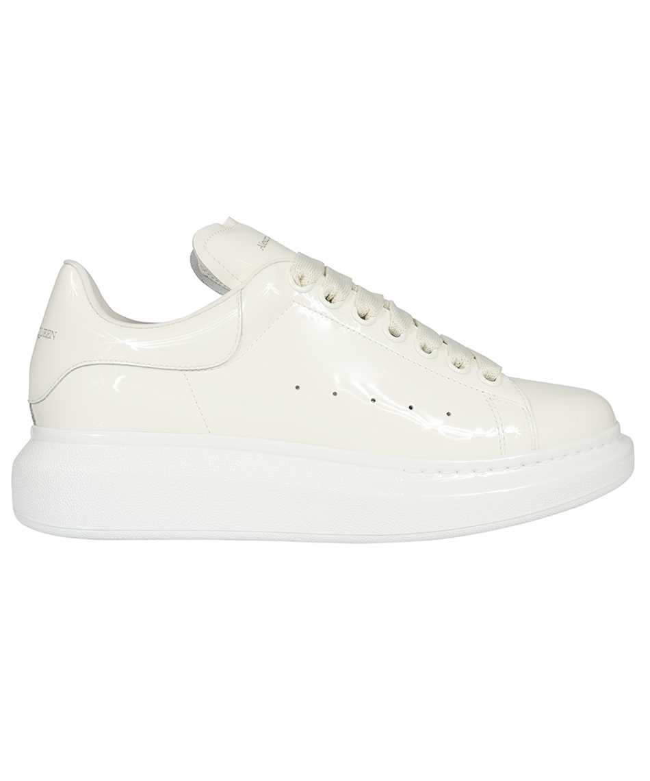 Alexander Mcqueen Kids' Larry Patent Leather Sneakers In White