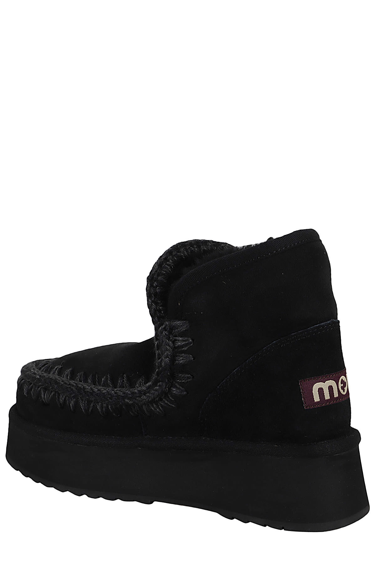 Shop Mou Mini Eskimo Platform Boot In Bkbk