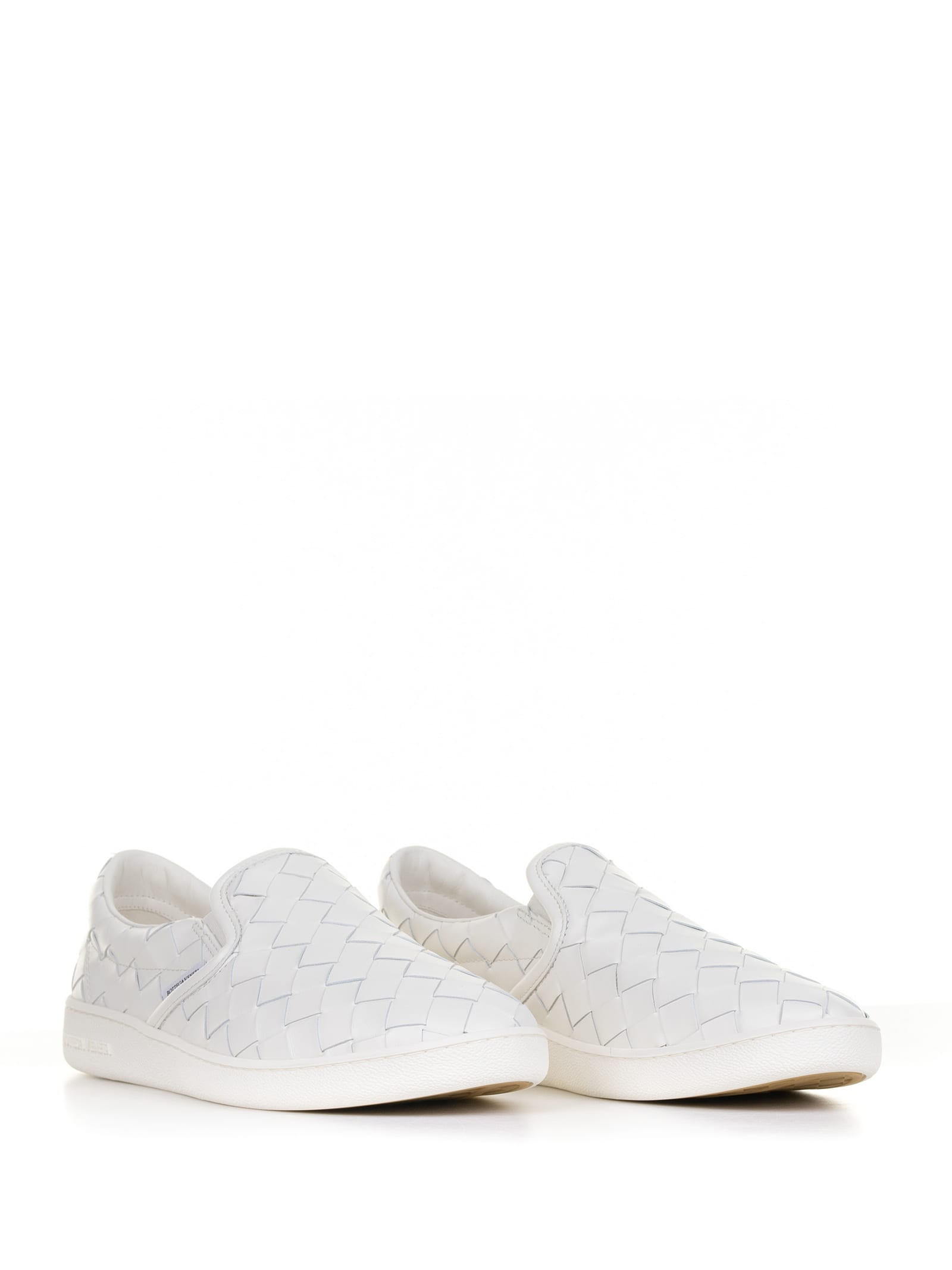 Shop Bottega Veneta Sneakers In White