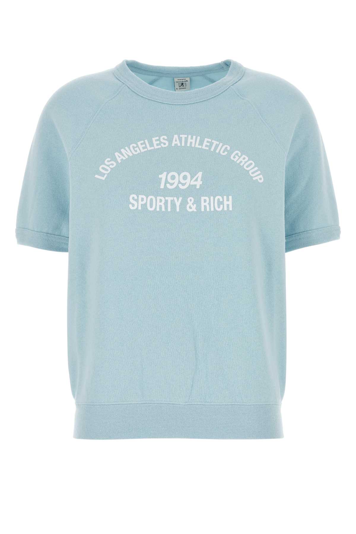 Light Blue Cotton Blend La Athletic Group Sweatshirt