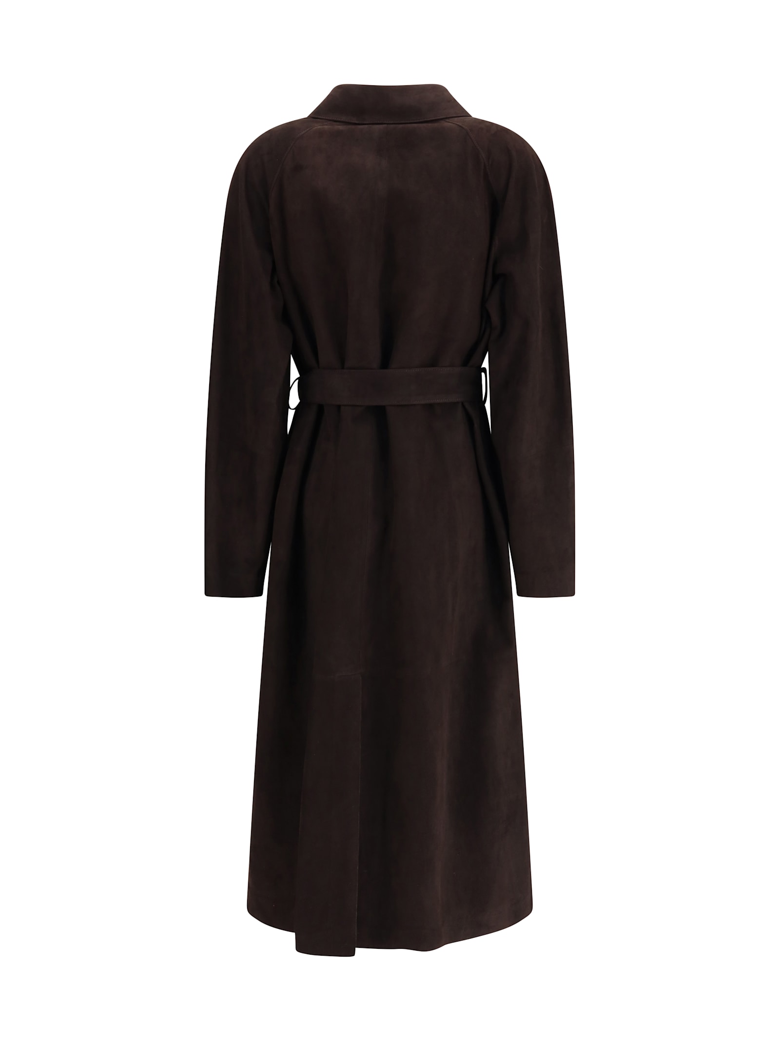 The Row Solana Trench Coat In Black