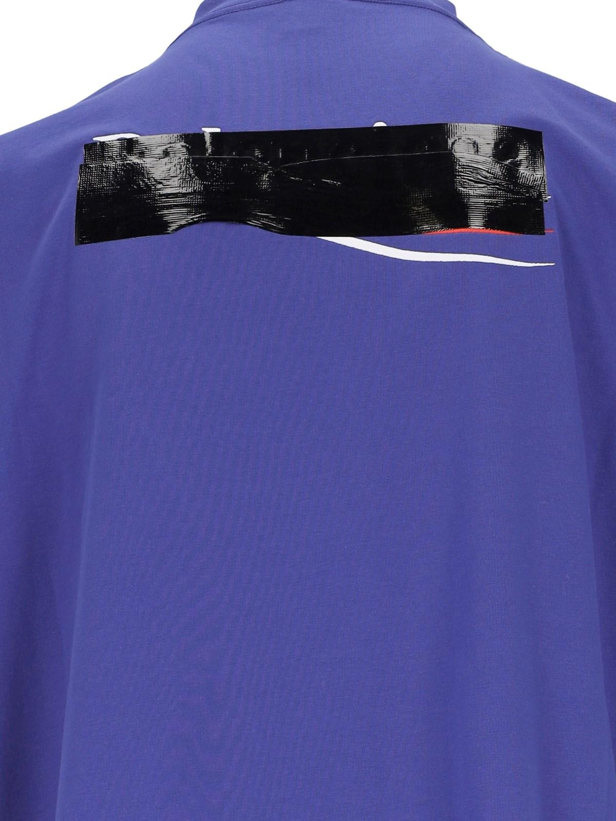 Shop Balenciaga Gaffer T-shirt In Blue