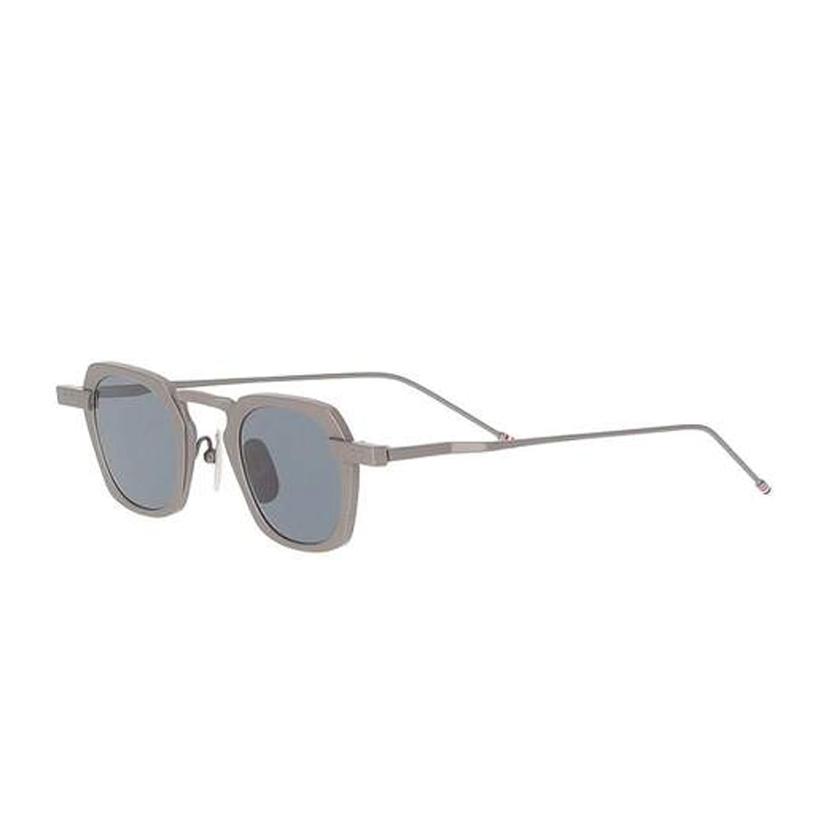 Thom Browne Ues930a - G0001 035-42/3n Matte Grey Glasses In Metallic