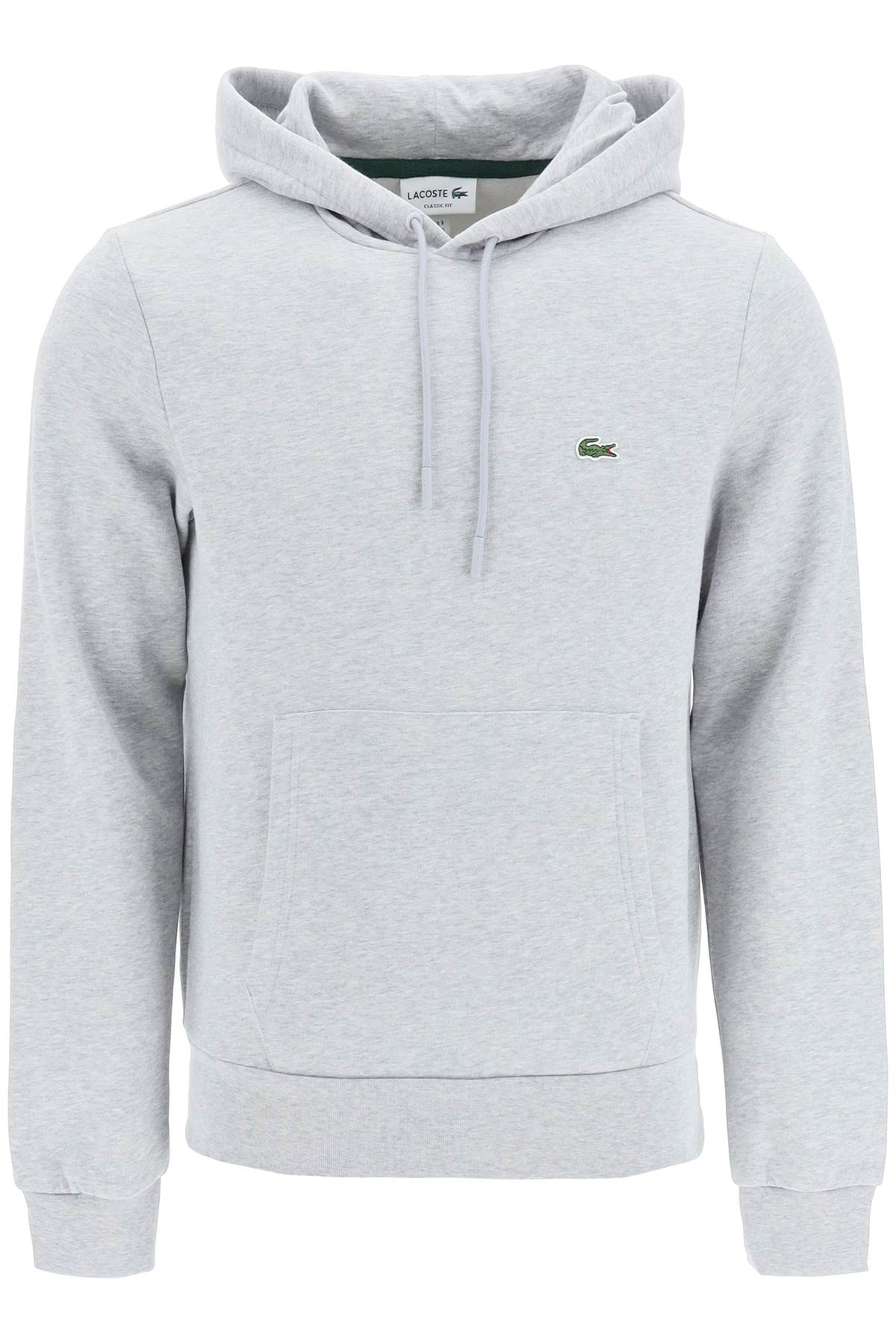 LACOSTE HOODIE WITH LOGO PATCH