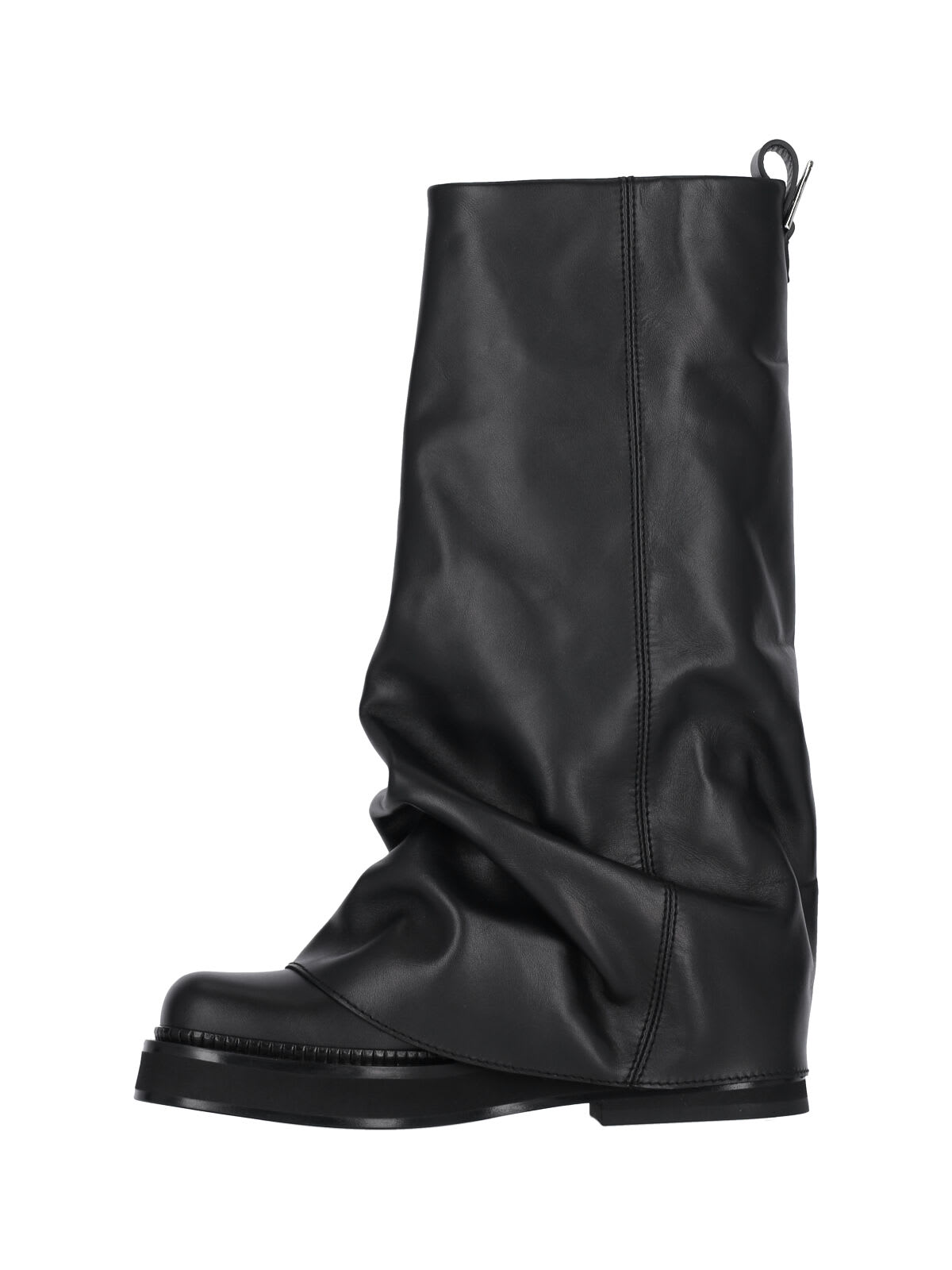 Attico Robin Combat Boots In Black