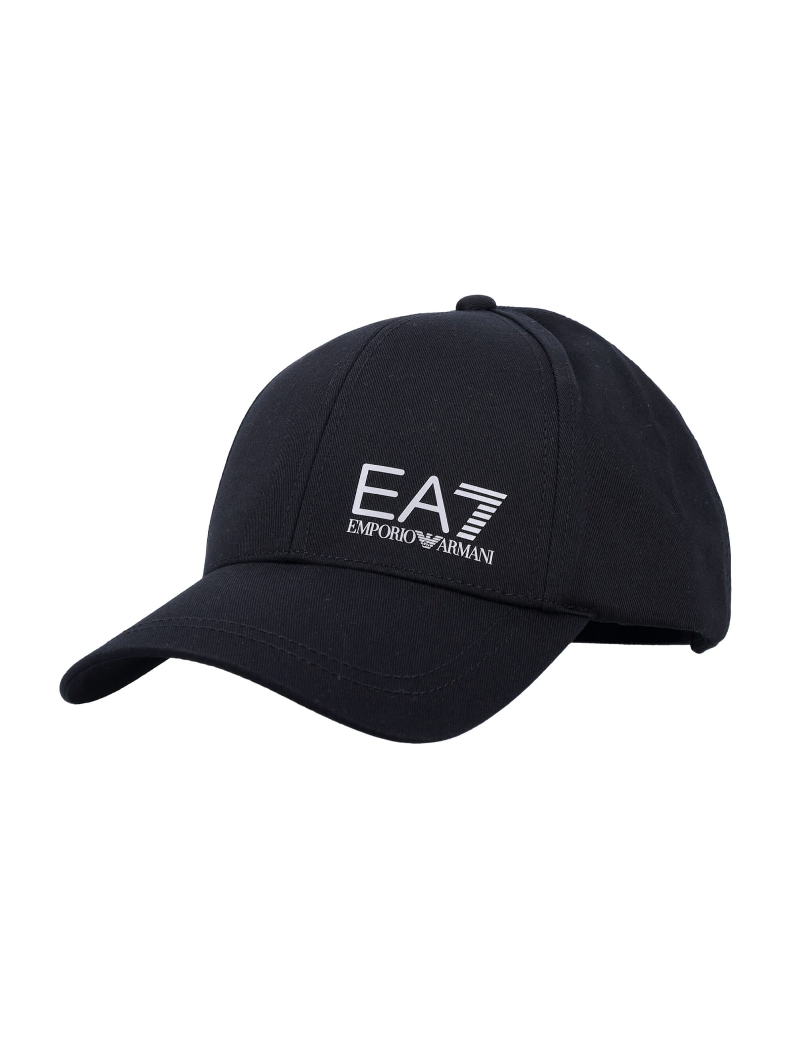 Ea7 Logo-print Baseball Cap In Black