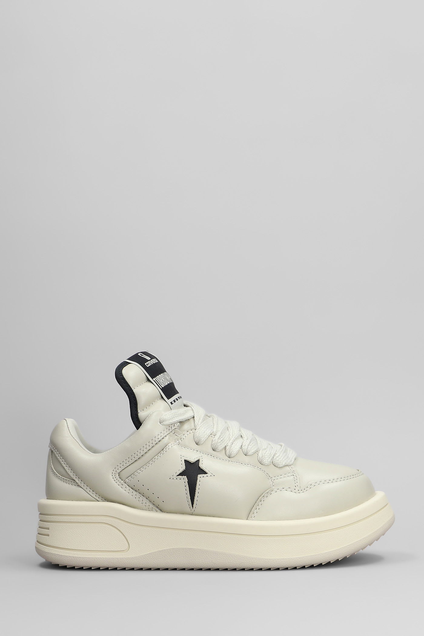 Turbowpn Ox Sneakers In Grey Leather