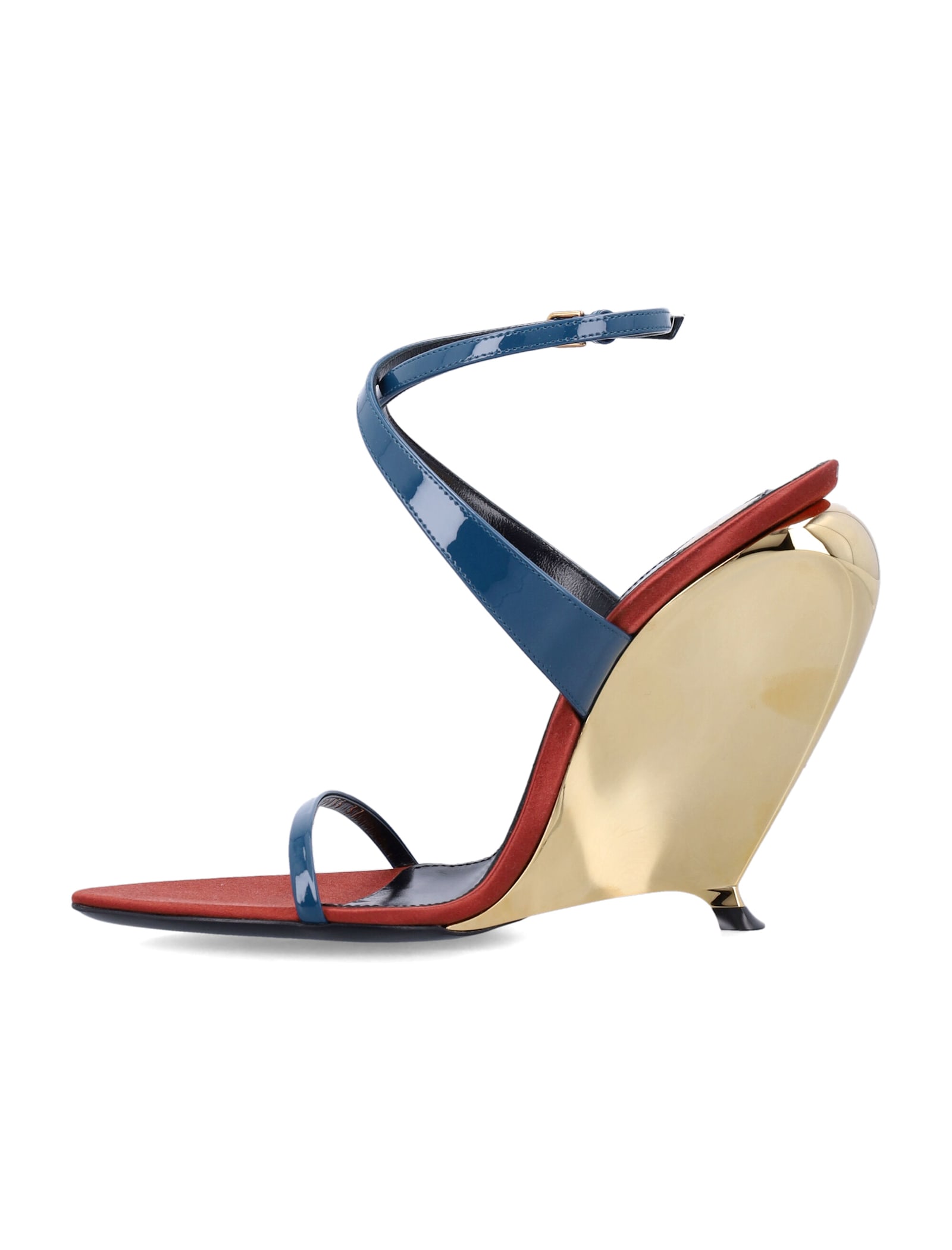 Saint Laurent Tallulah Wedges In Multi