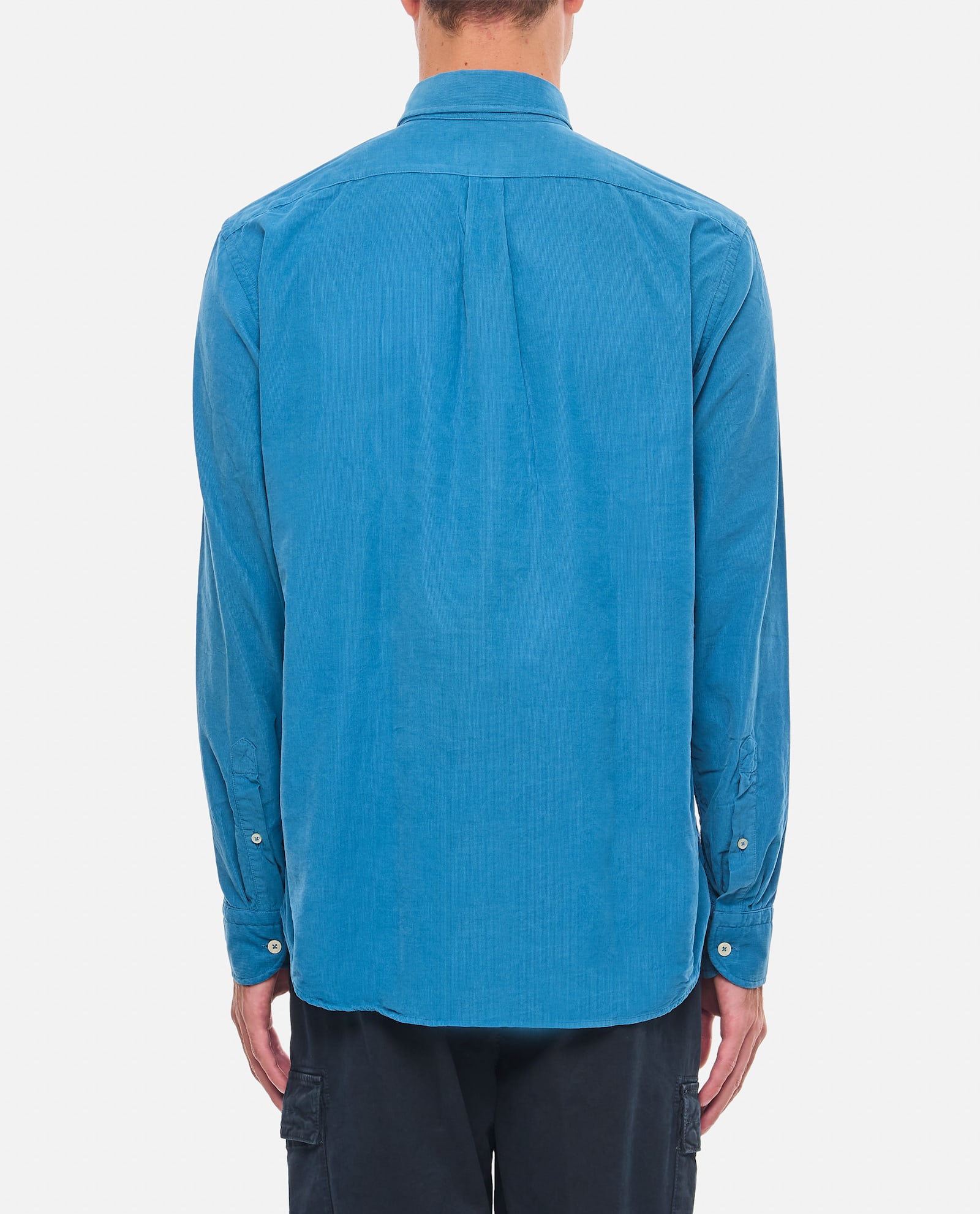 Shop Bd Baggies Cotton Shirt In Clear Blue