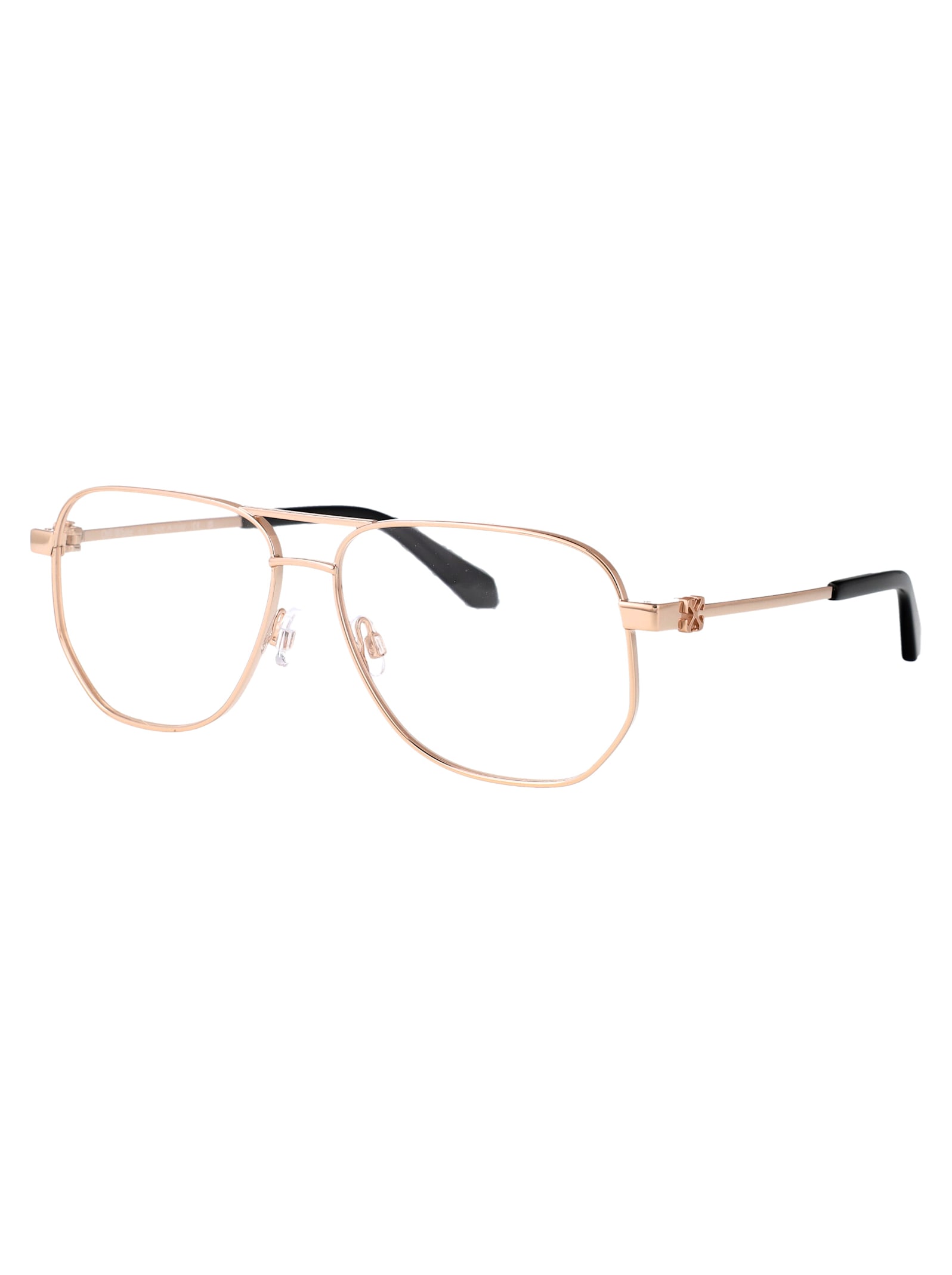 Off-white Eyewear Style 8a Glasses In Gold Metal