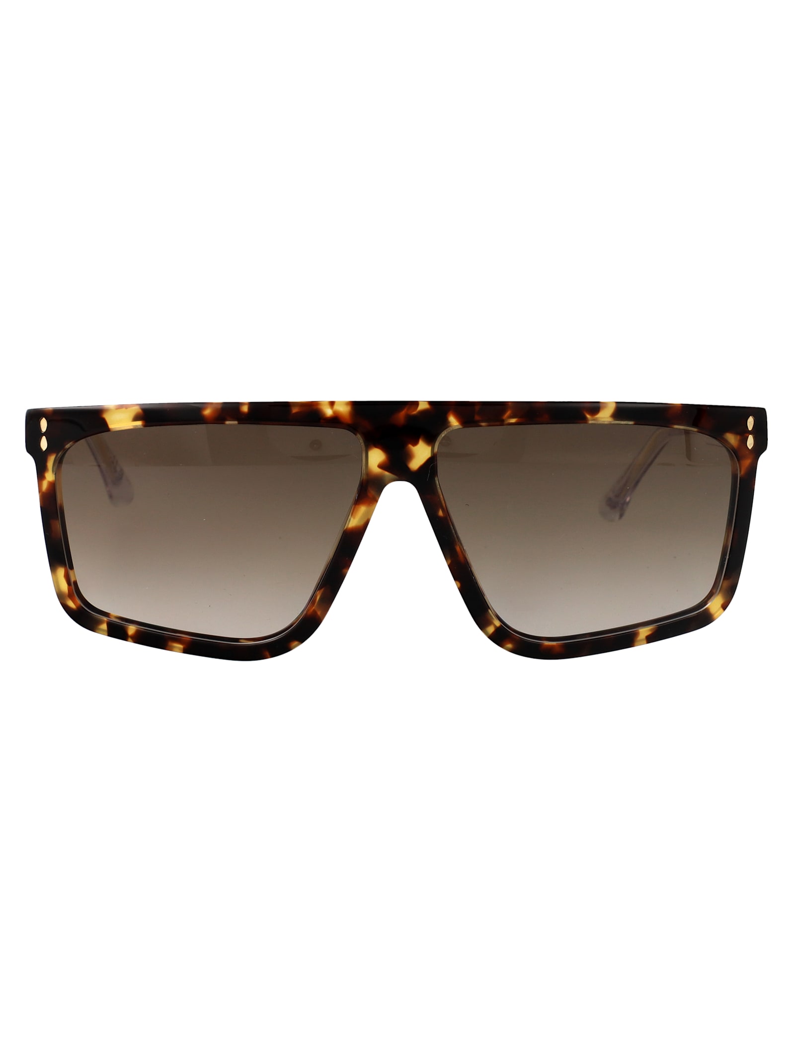 Isabel Marant Hvn Metal Sunglasses In Brown
