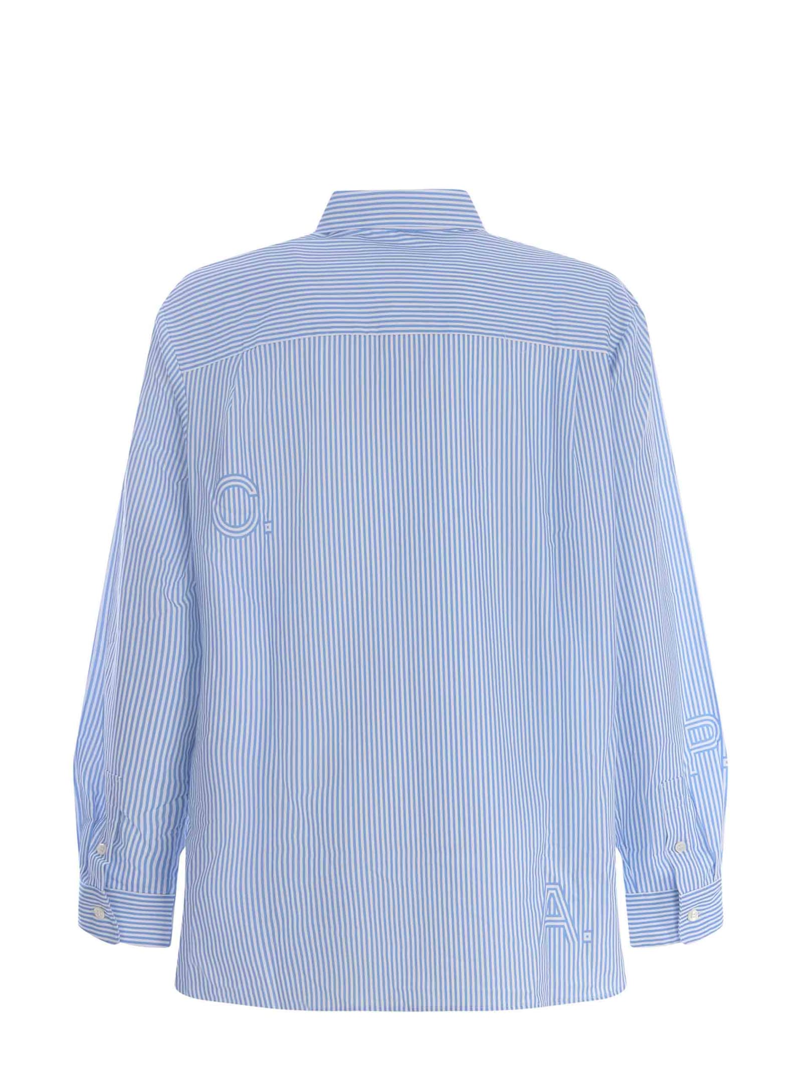 Shop Apc Shirt A.p.c. Malo Made Of Cotton In Light Blue
