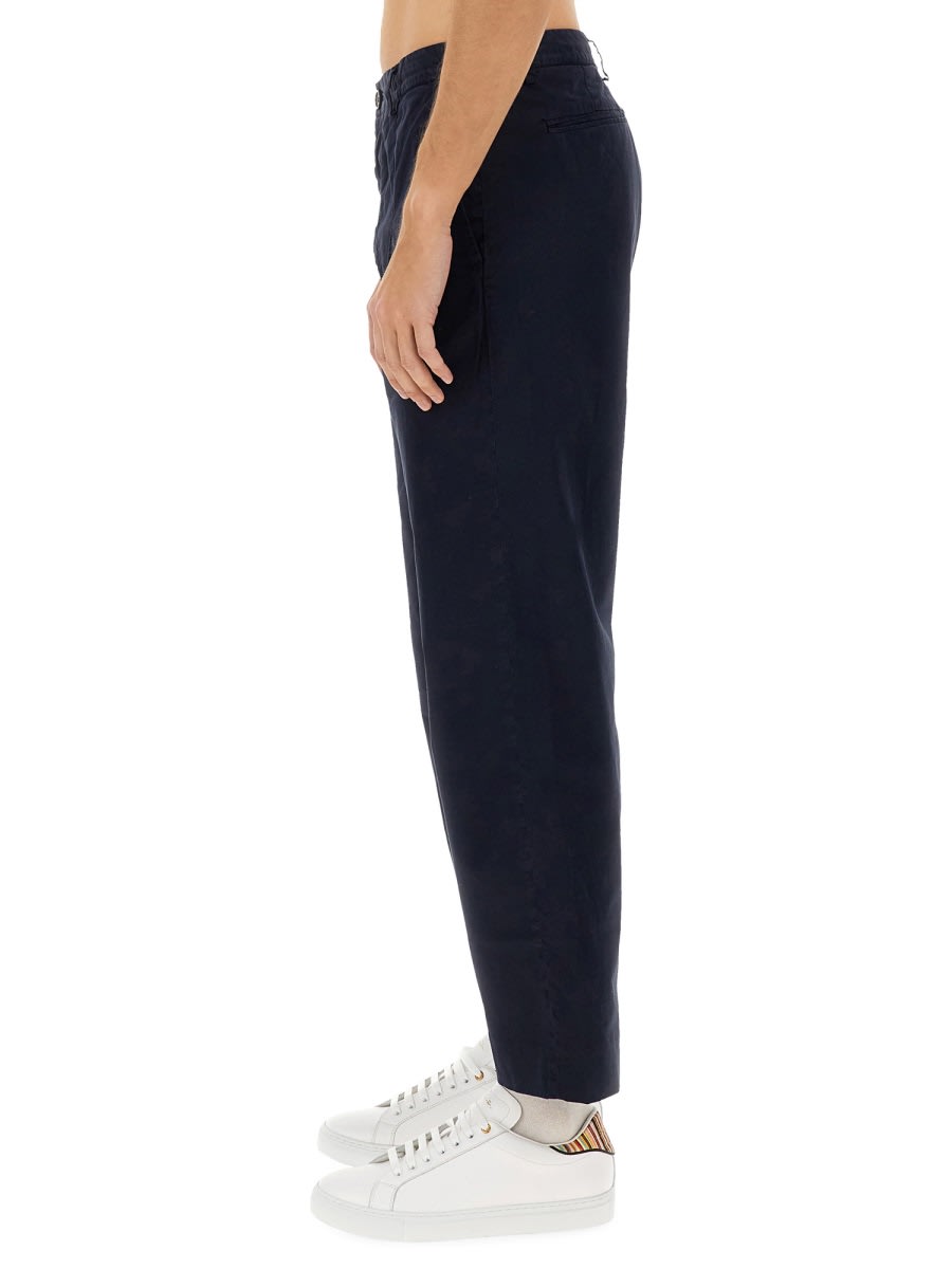 Shop Ps By Paul Smith Cotton Pants In Blue