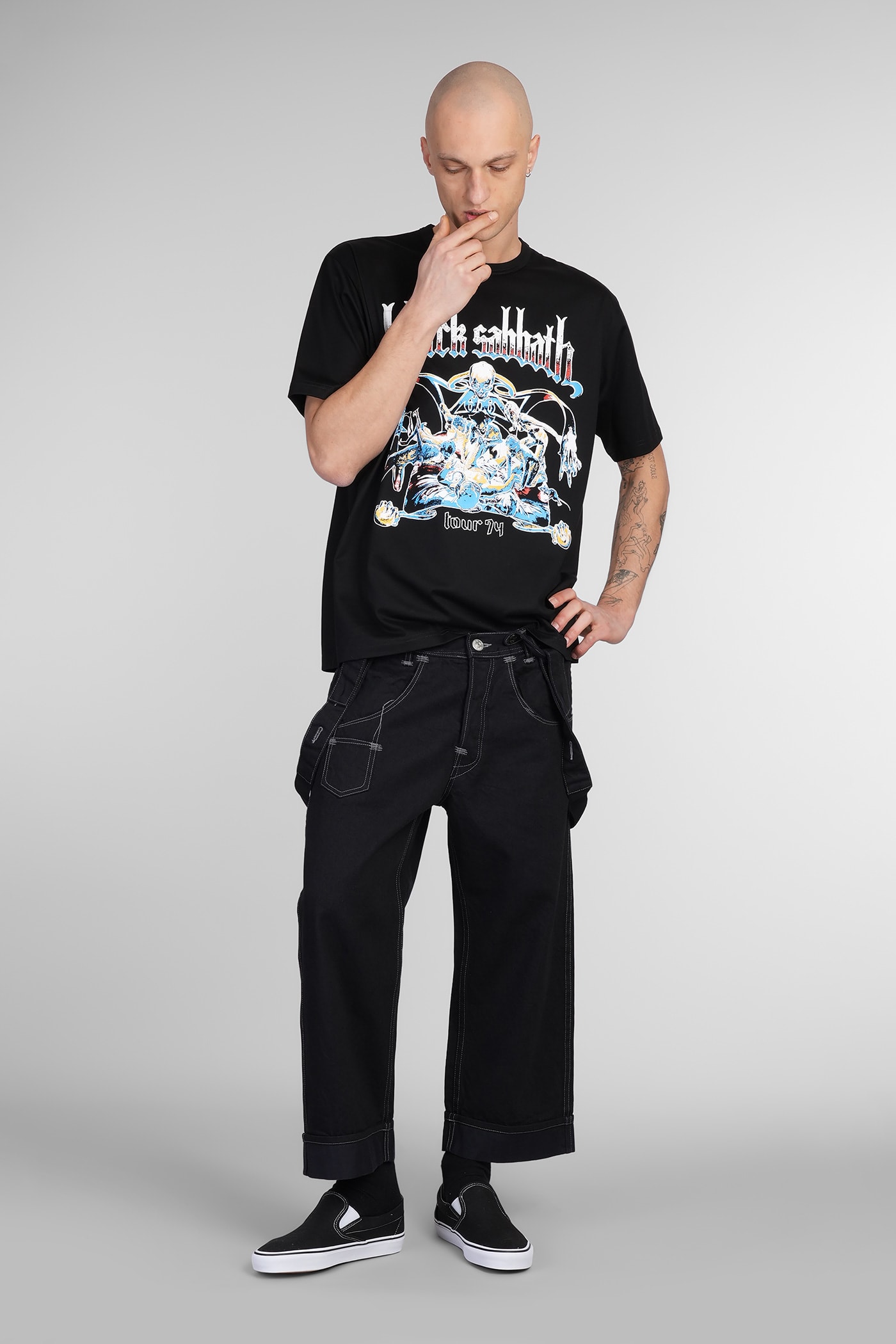 Junya Watanabe Jeans In Black Cotton In Black