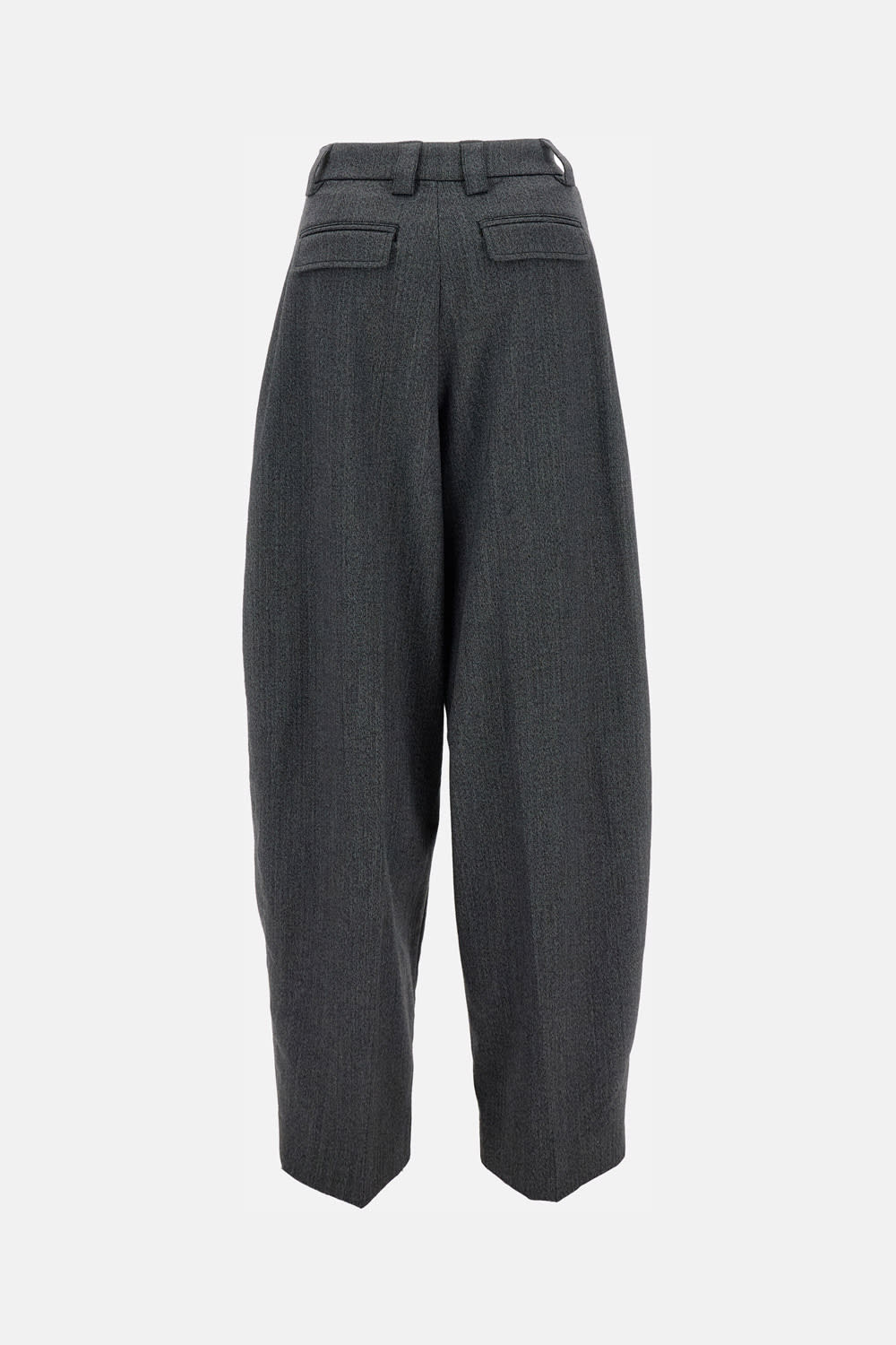 The Latest Tailored Wide Trousers With Pleats In Gray
