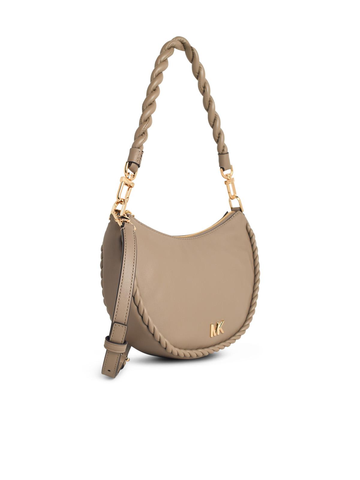 Michael Michael Kors Kyla Dove Grey Leather Bag In Sand