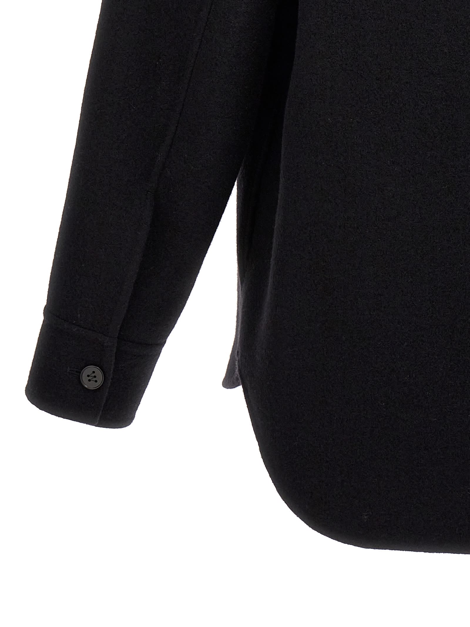 Shop Jil Sander Wool Coat In Black