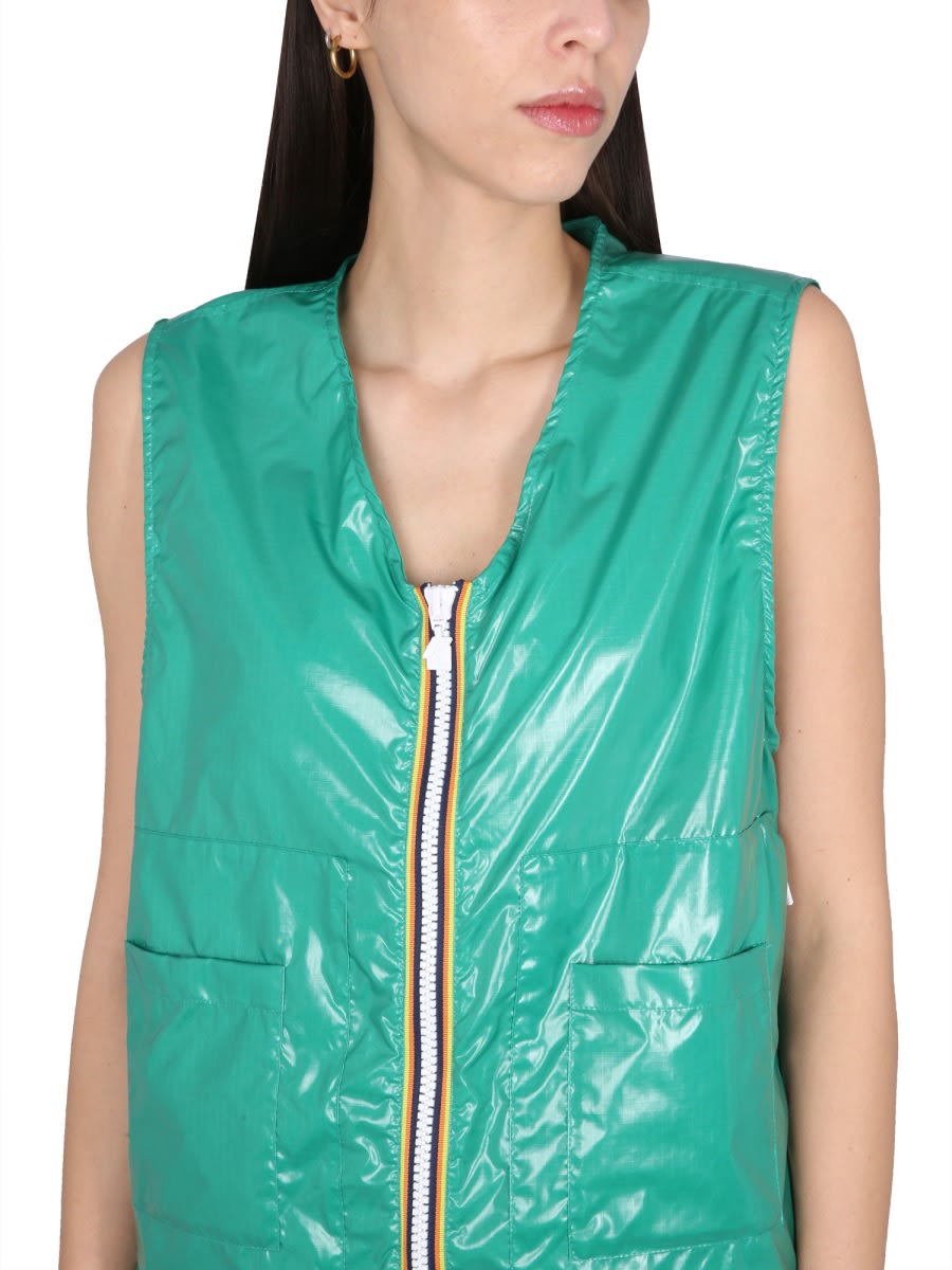 K-way Barnel Vest. In Green