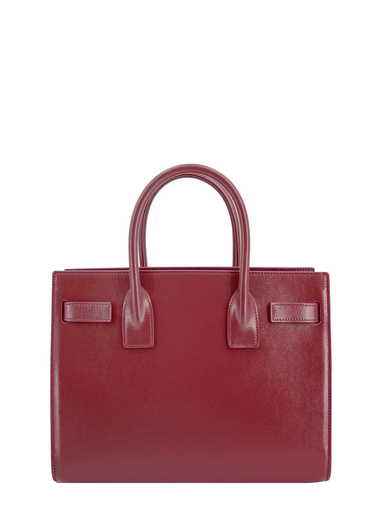 Shop Saint Laurent Sac De Jour Baby Handbag In Red