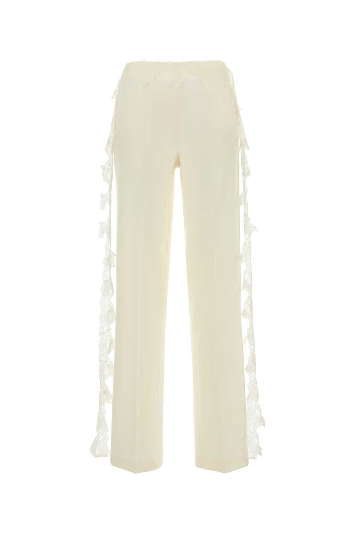 White Stretch Twill Pant