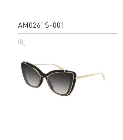 Alexander McQueen Alexander Mcqueen Am0261s Black Sunglasses