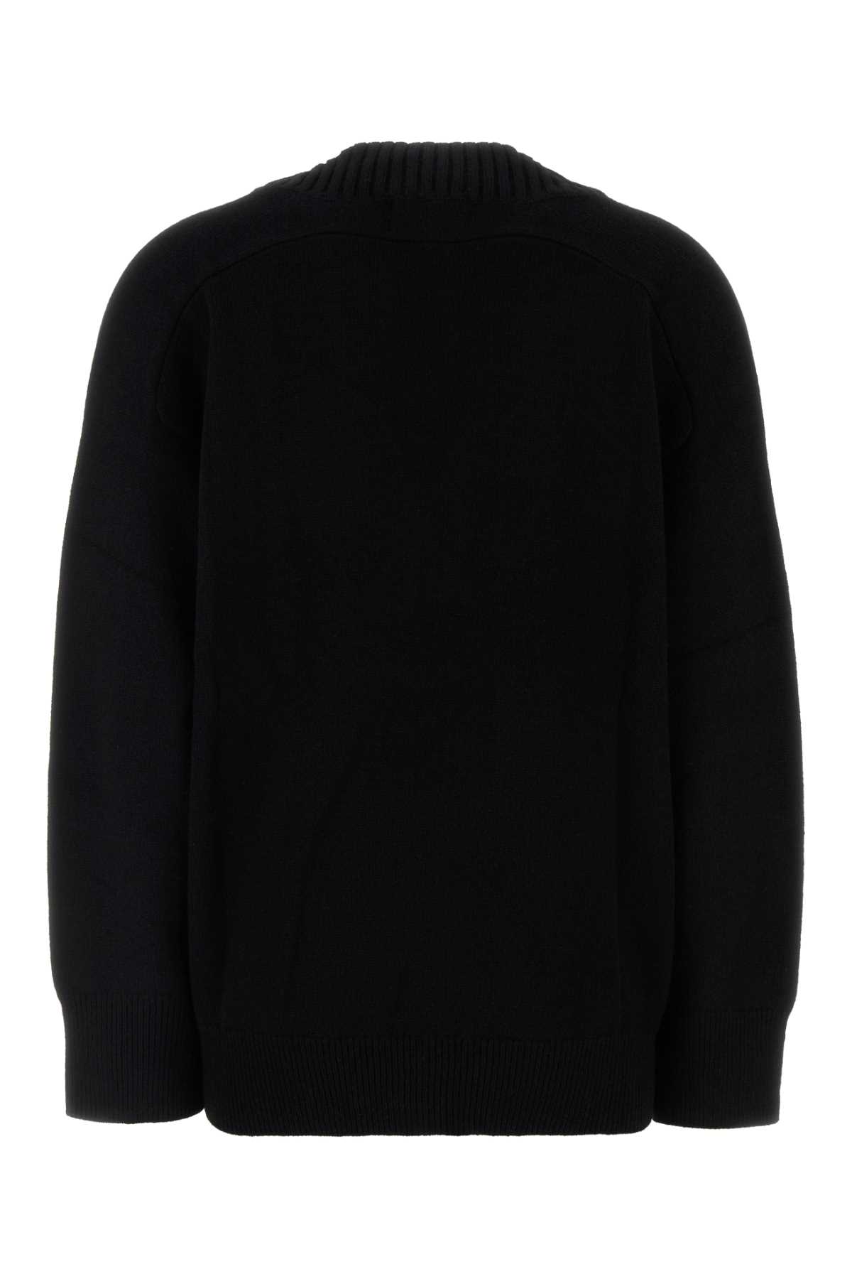 Loulou Studio Black Cashmere Oversize Sage Sweater In Black