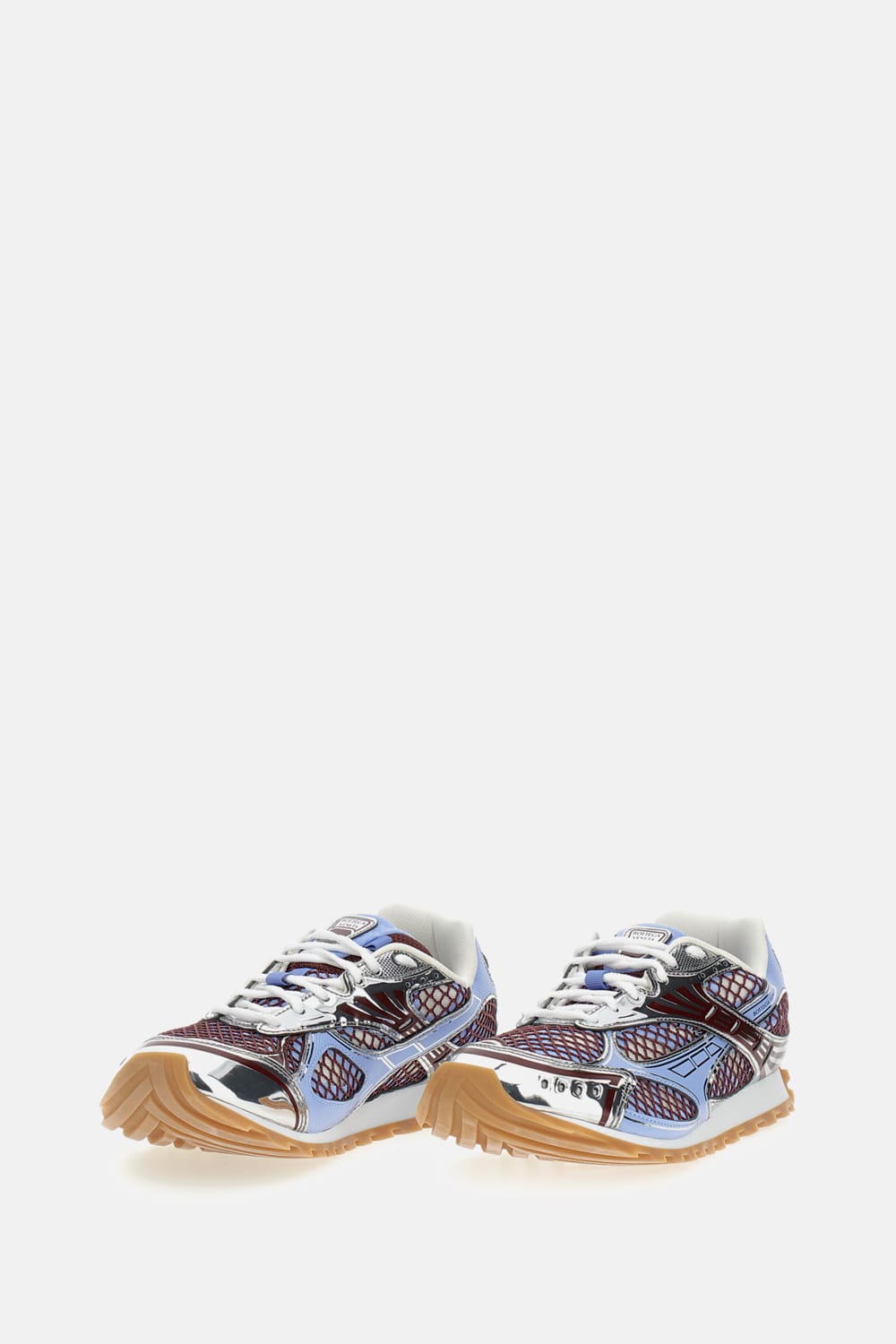 Bottega Veneta Technical Fabric And Mesh Orbit Sneakers In Multi