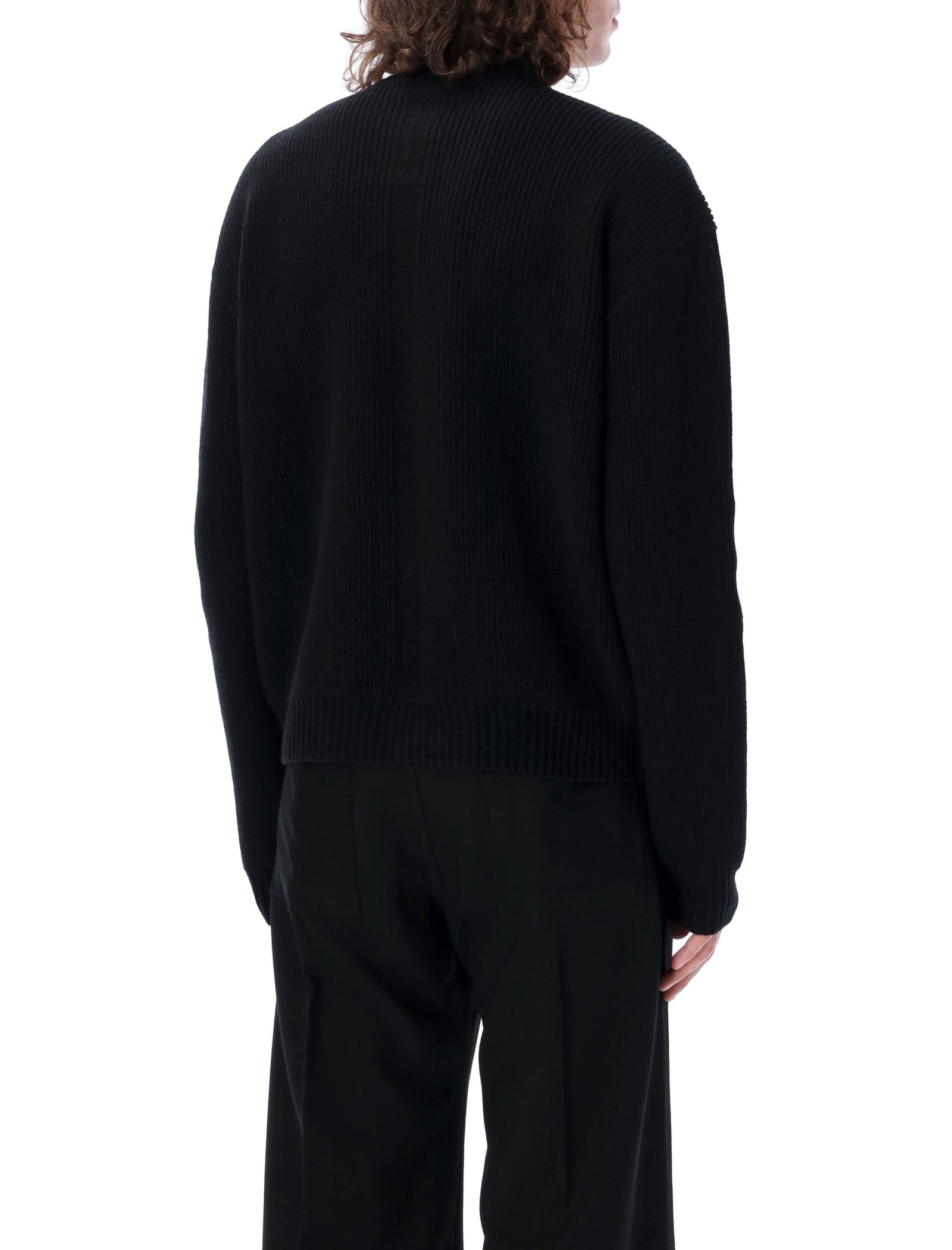 Shop Rick Owens Turtle Neck Sweater In Black