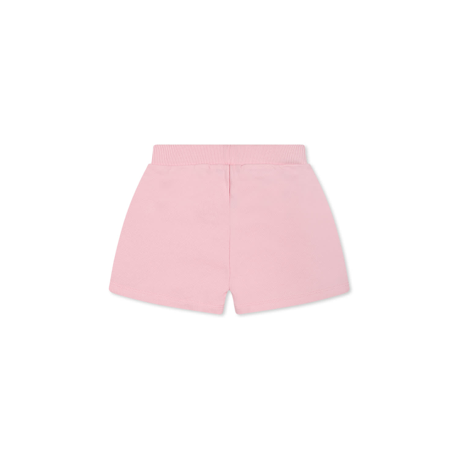 Balmain Pink Shorts For Baby Girl With Buttons In Pink