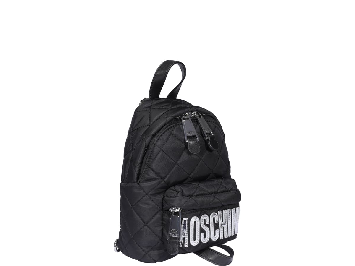 moschino mini quilted backpack