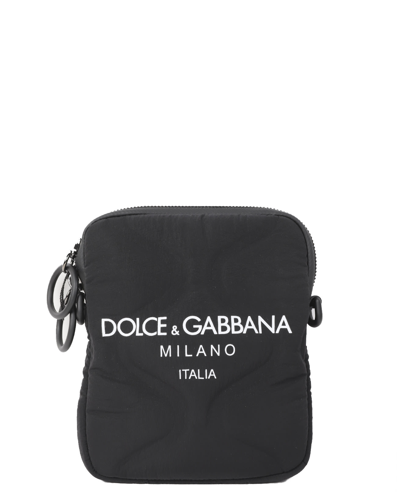 DOLCE & GABBANA BLACK LOGO MESSENGER BAG,BM1848 AW14089690