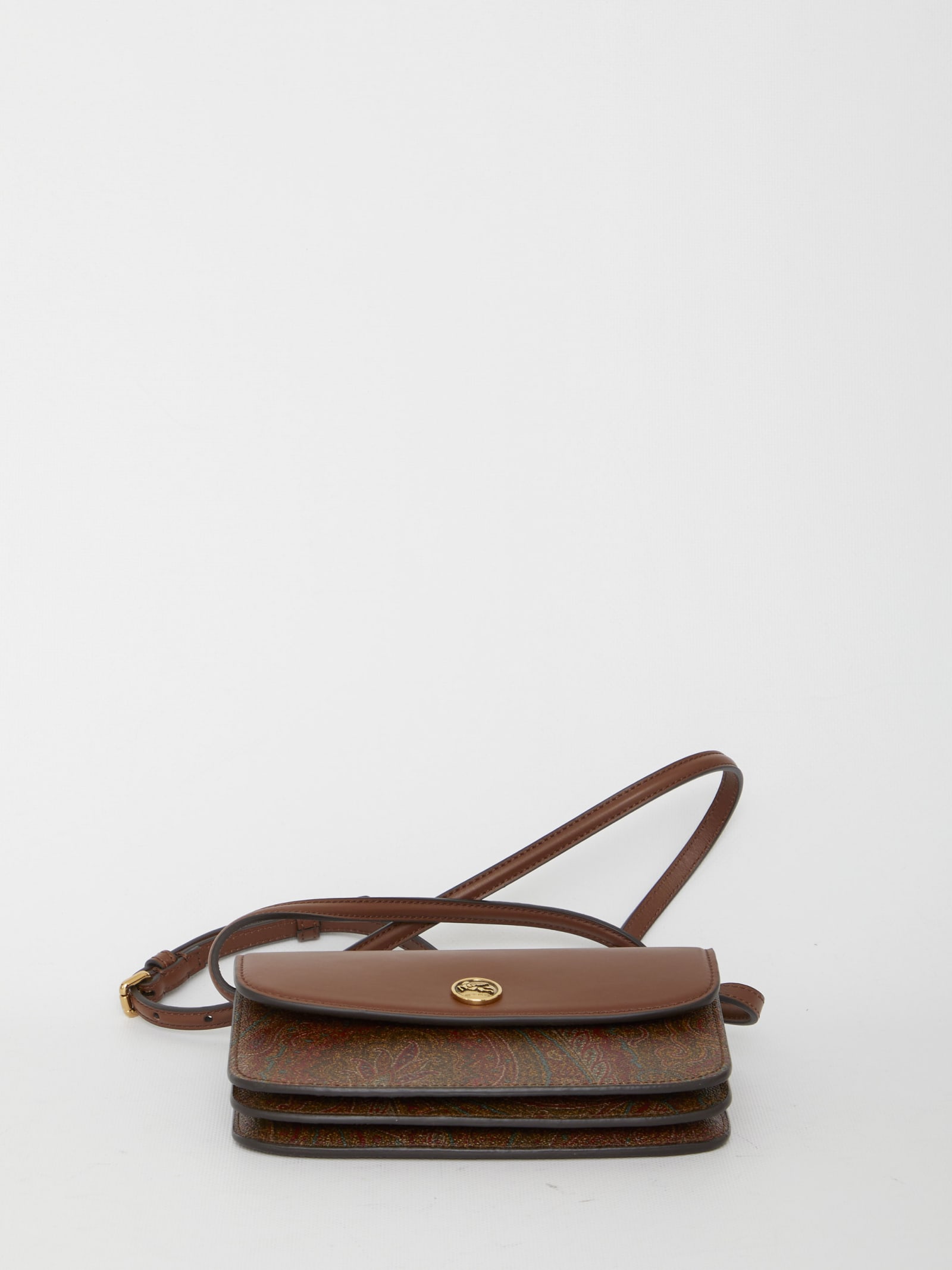 Shop Etro Small  Essential Bag In Brown