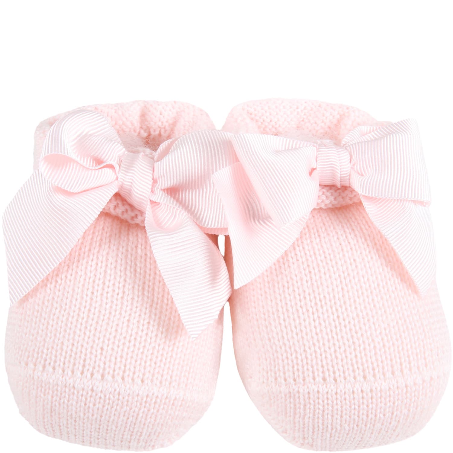 Story loris Pink Baby-bootee For Baby Girl With Bow