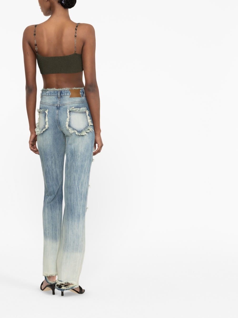 Rui Cut-out Detail Denim Jeans In Blue