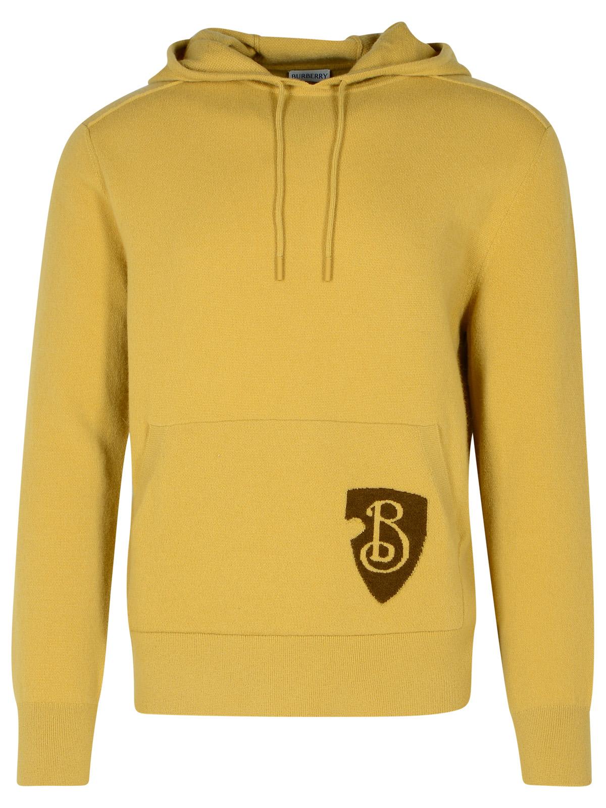 Shop Burberry Beige Wool Blend Sweatshirt