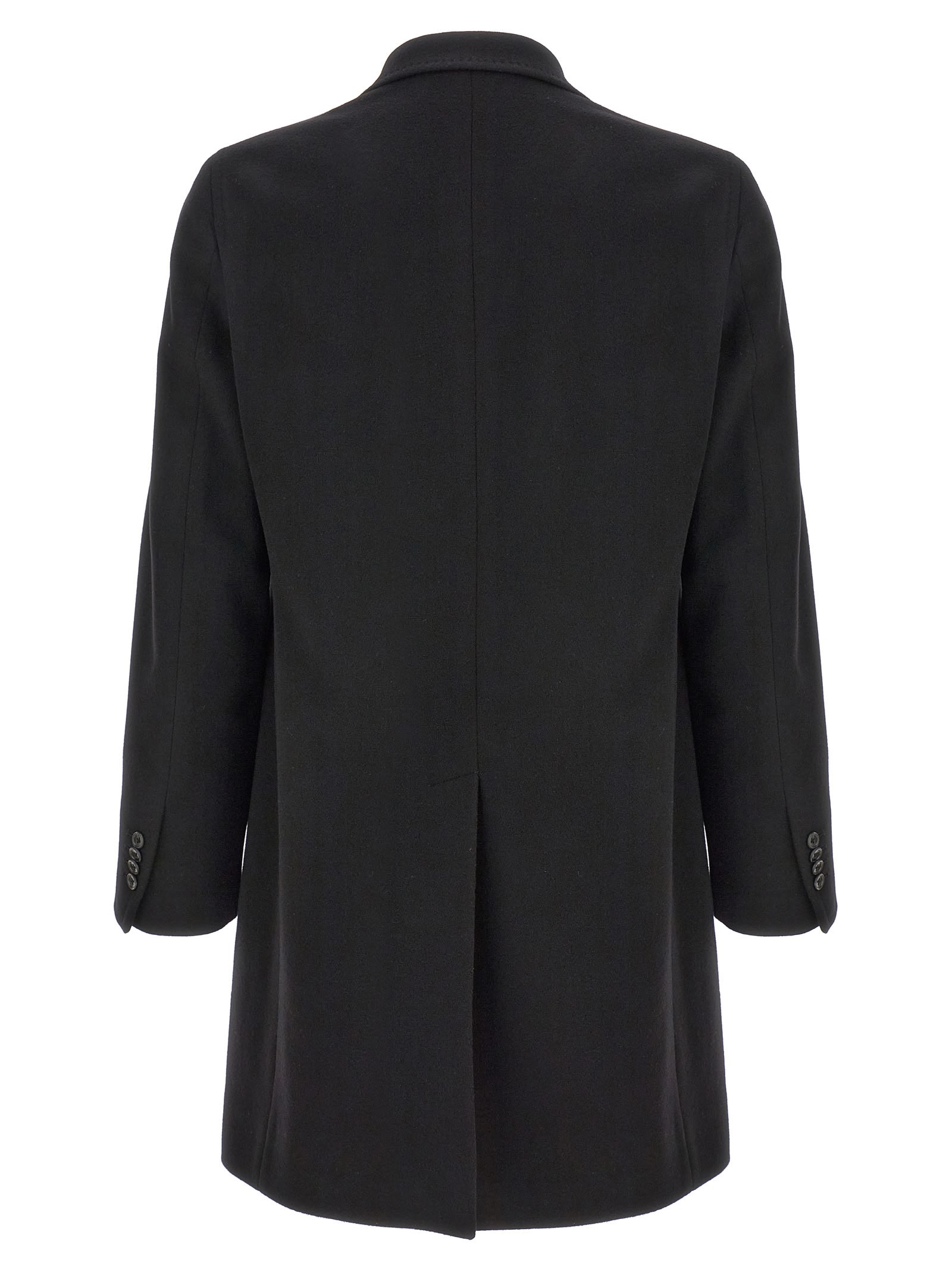 Shop Tagliatore Single-breasted Coat In Black