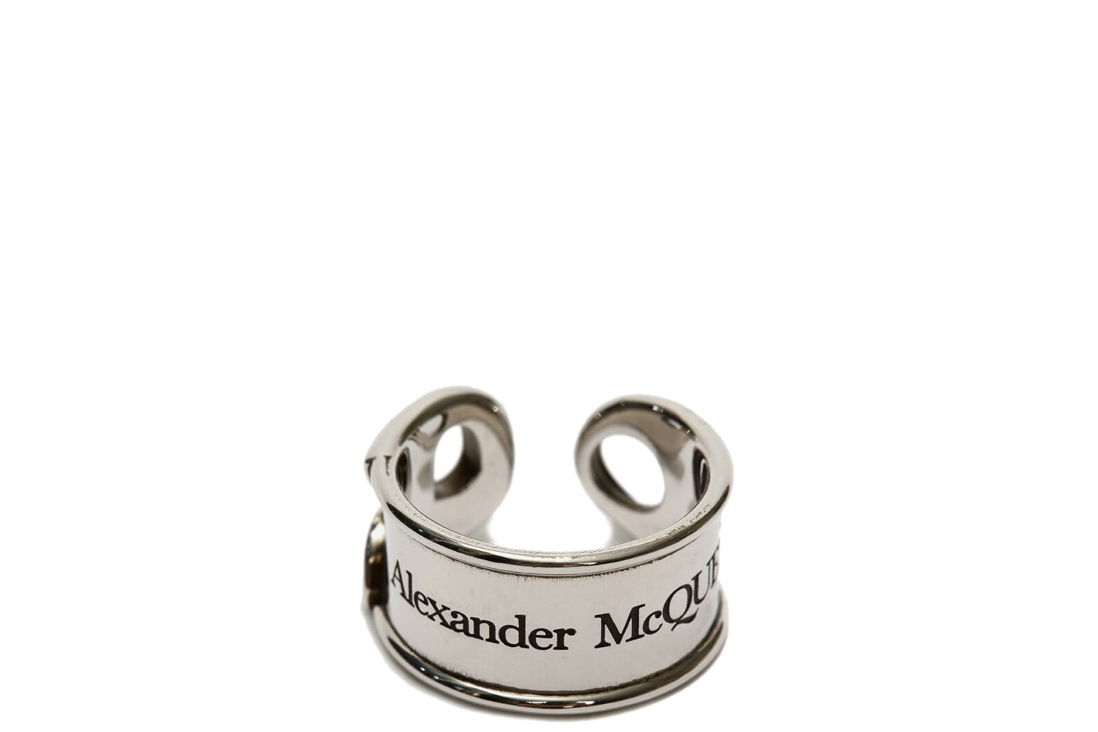 Alexander McQueen Safety Pin Style Ring
