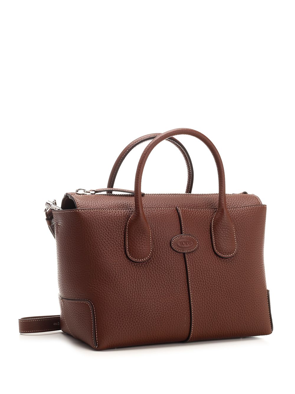 Shop Tod's Dbs Shopping Piccola Nero In Brown