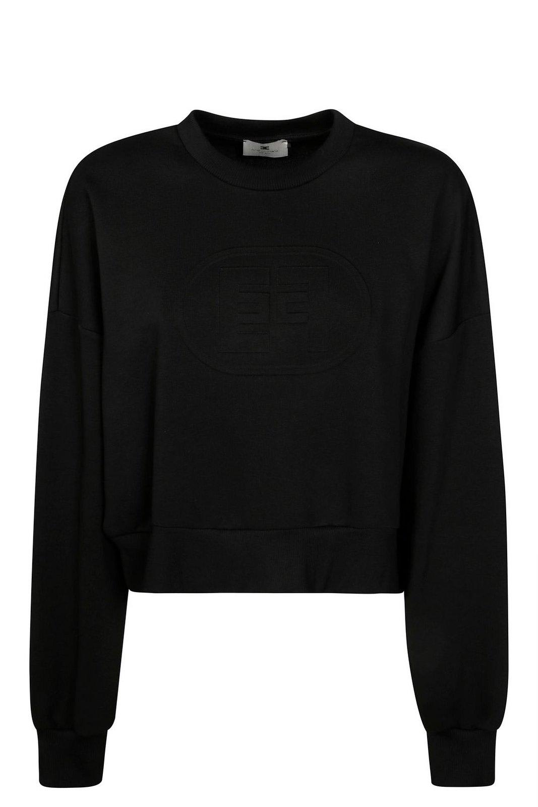 Elisabetta Franchi Maxi Logo Embossed Sweatshirt