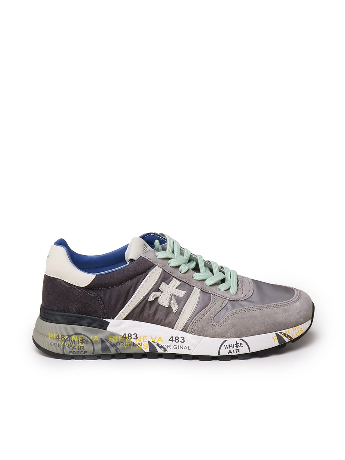 Shop Premiata Lander Sneakers In Grey