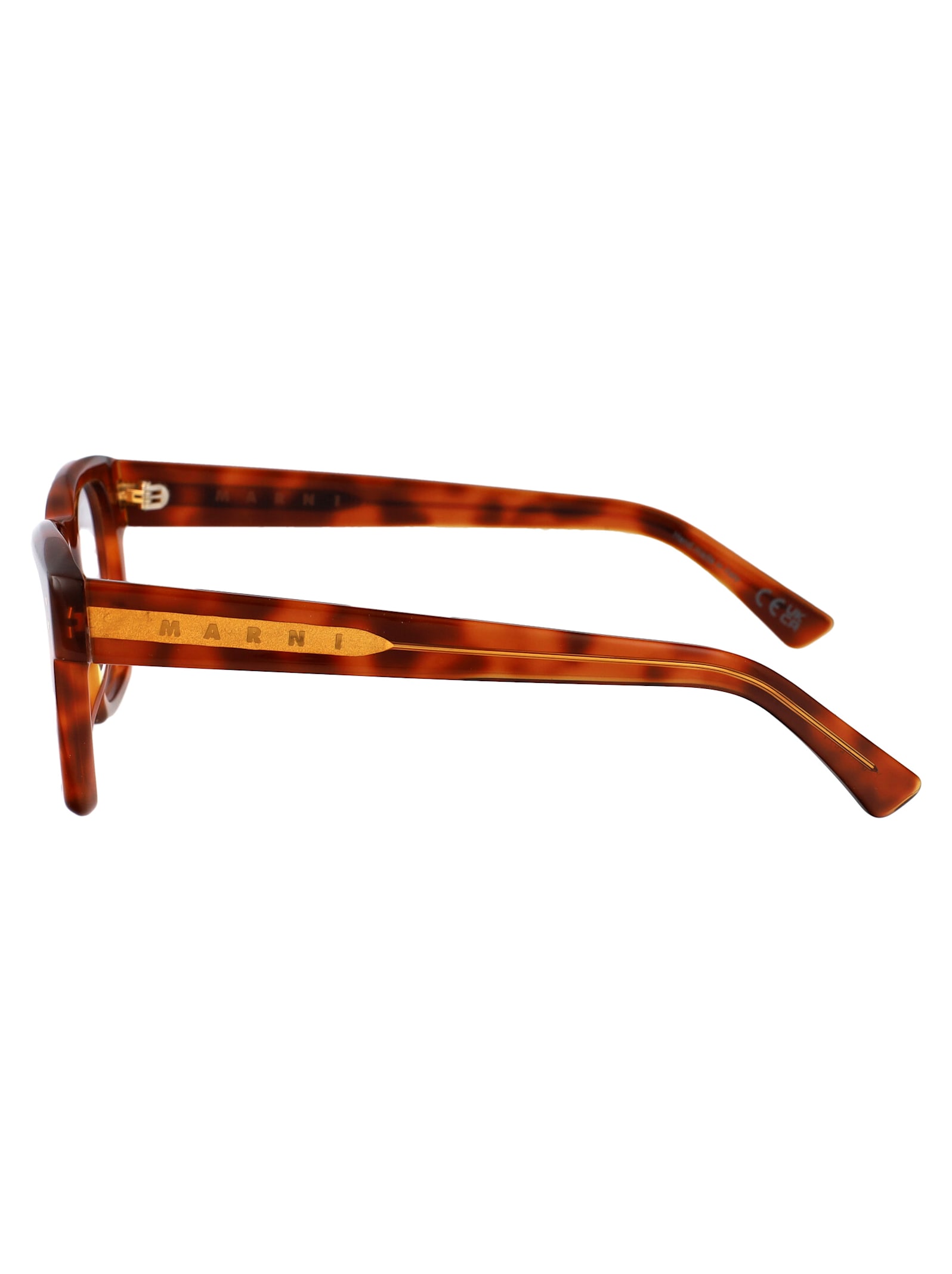 Marni Eyewear Abiod Glasses In Blonde Havana