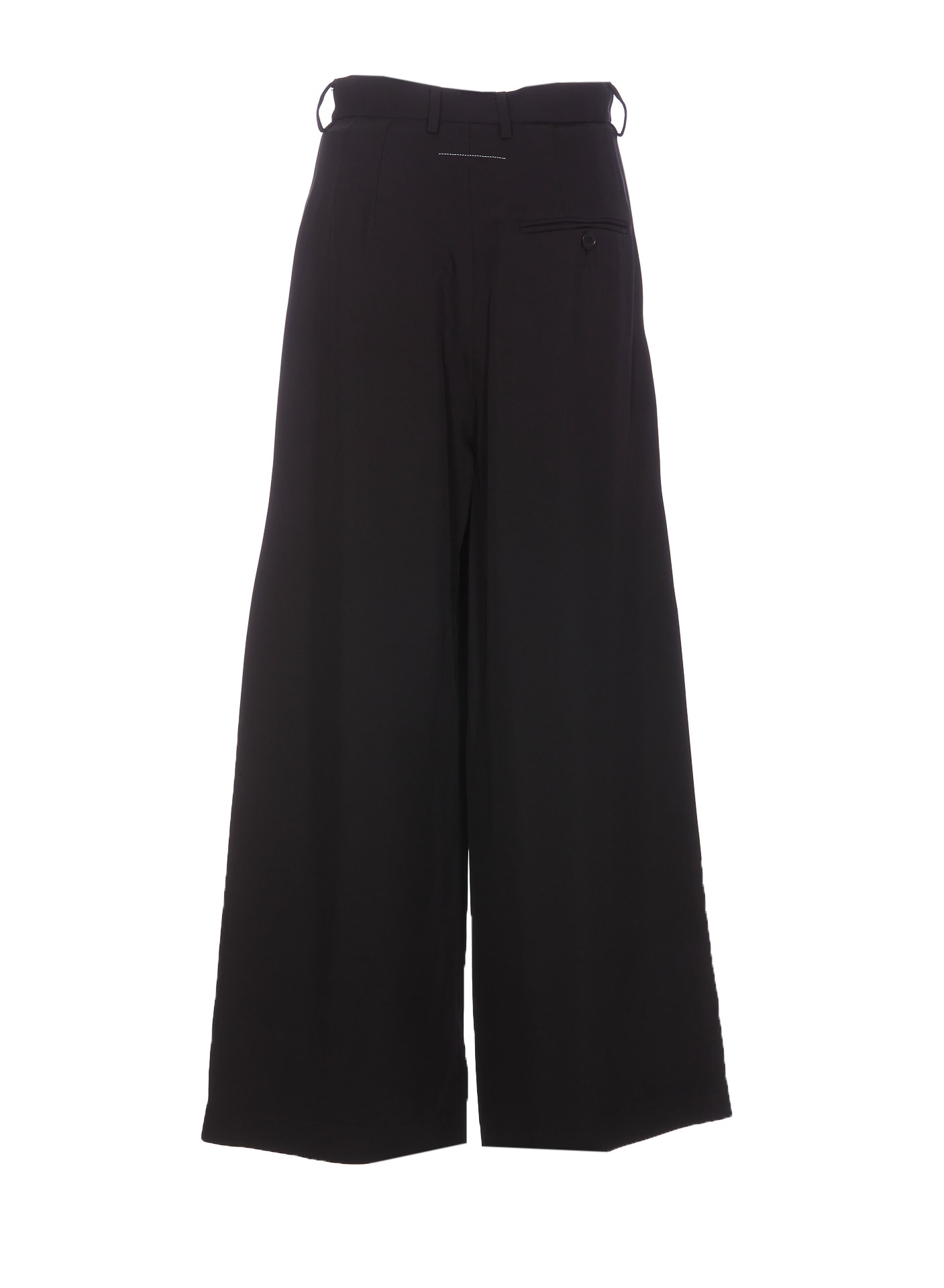 Shop Mm6 Maison Margiela Pants In Black