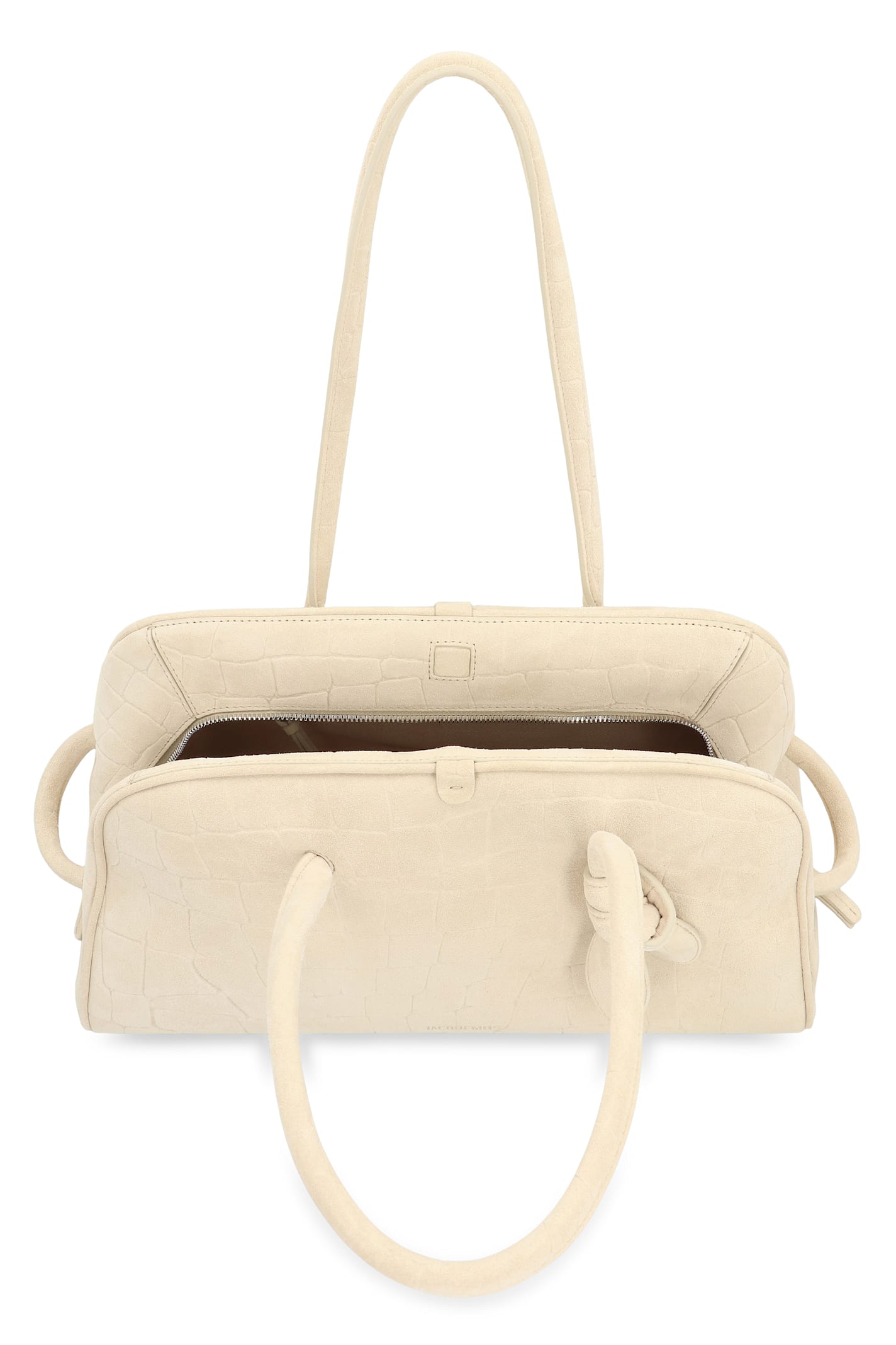 Jacquemus Borsa Le Turismo In Suede Leather In White